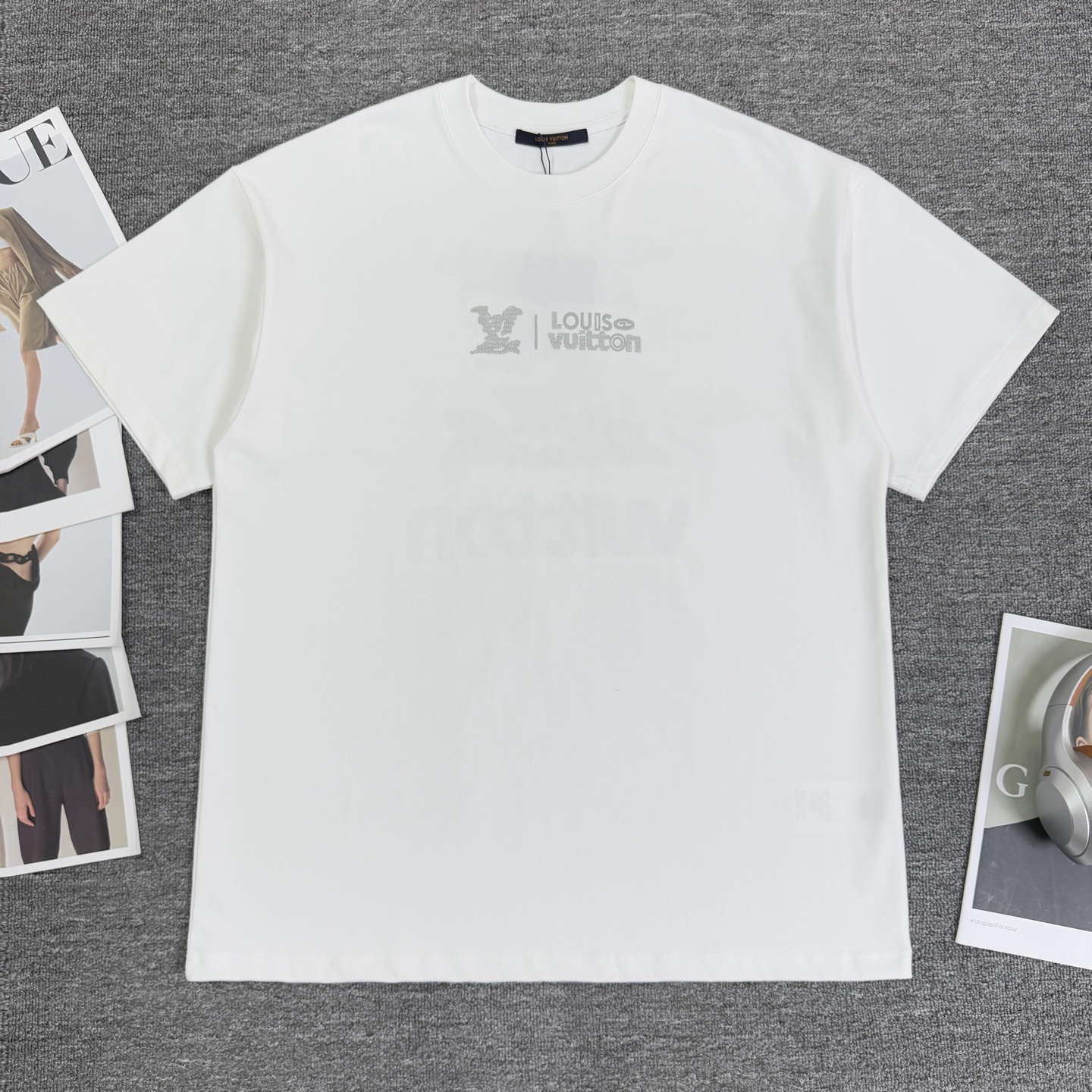P90 A805 (Llegó el mismo día, disponible en stock) Louis Vuitton / Louis Vuitton Camiseta de manga corta con cuello red…