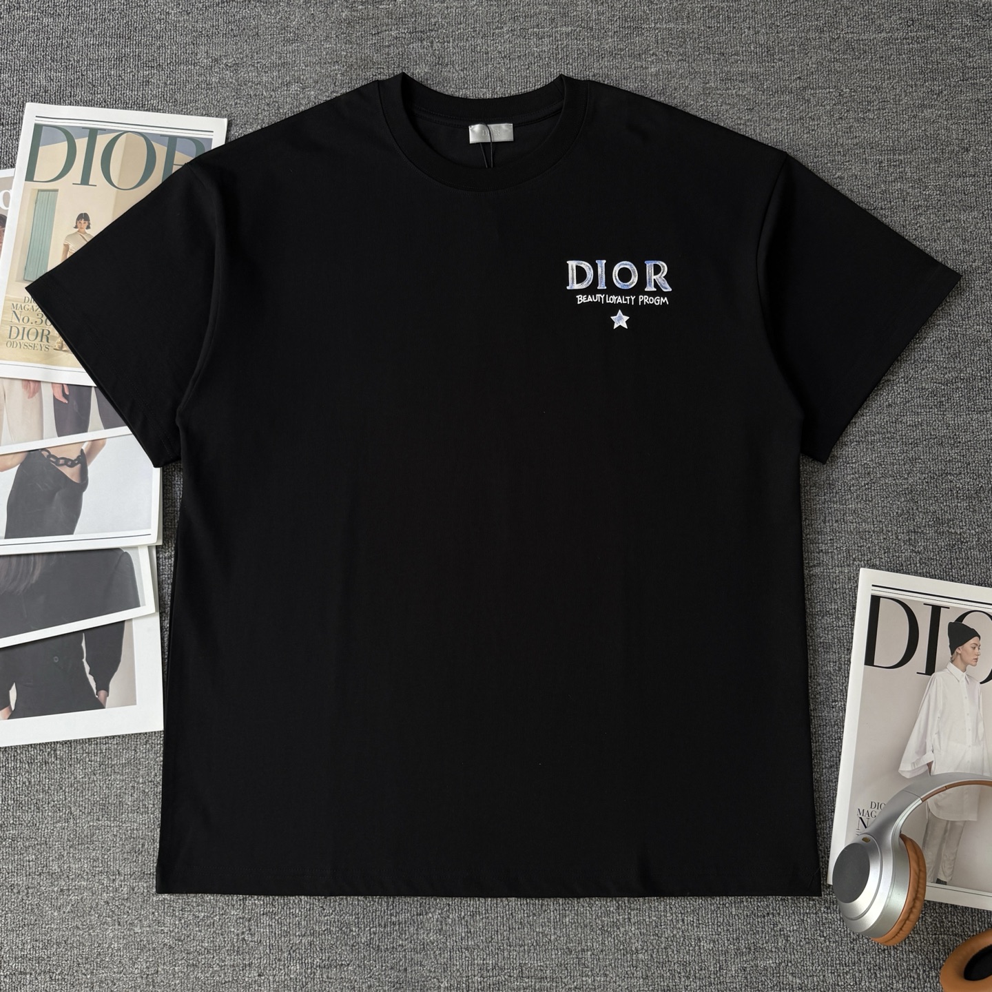 Dior DIOR/迪奥 高品质320克圆领短袖T恤