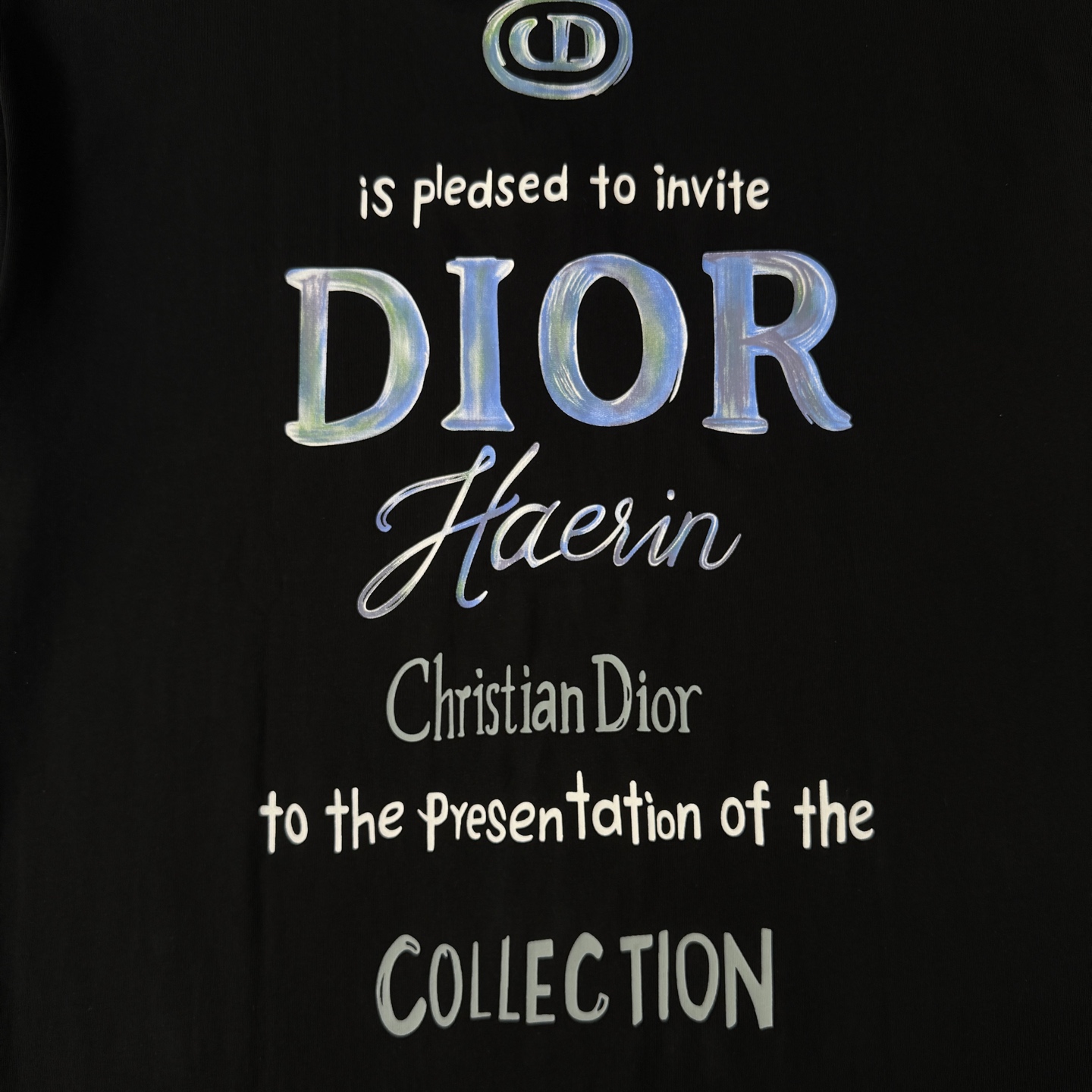 Dior DIOR/迪奥 高品质320克圆领短袖T恤
