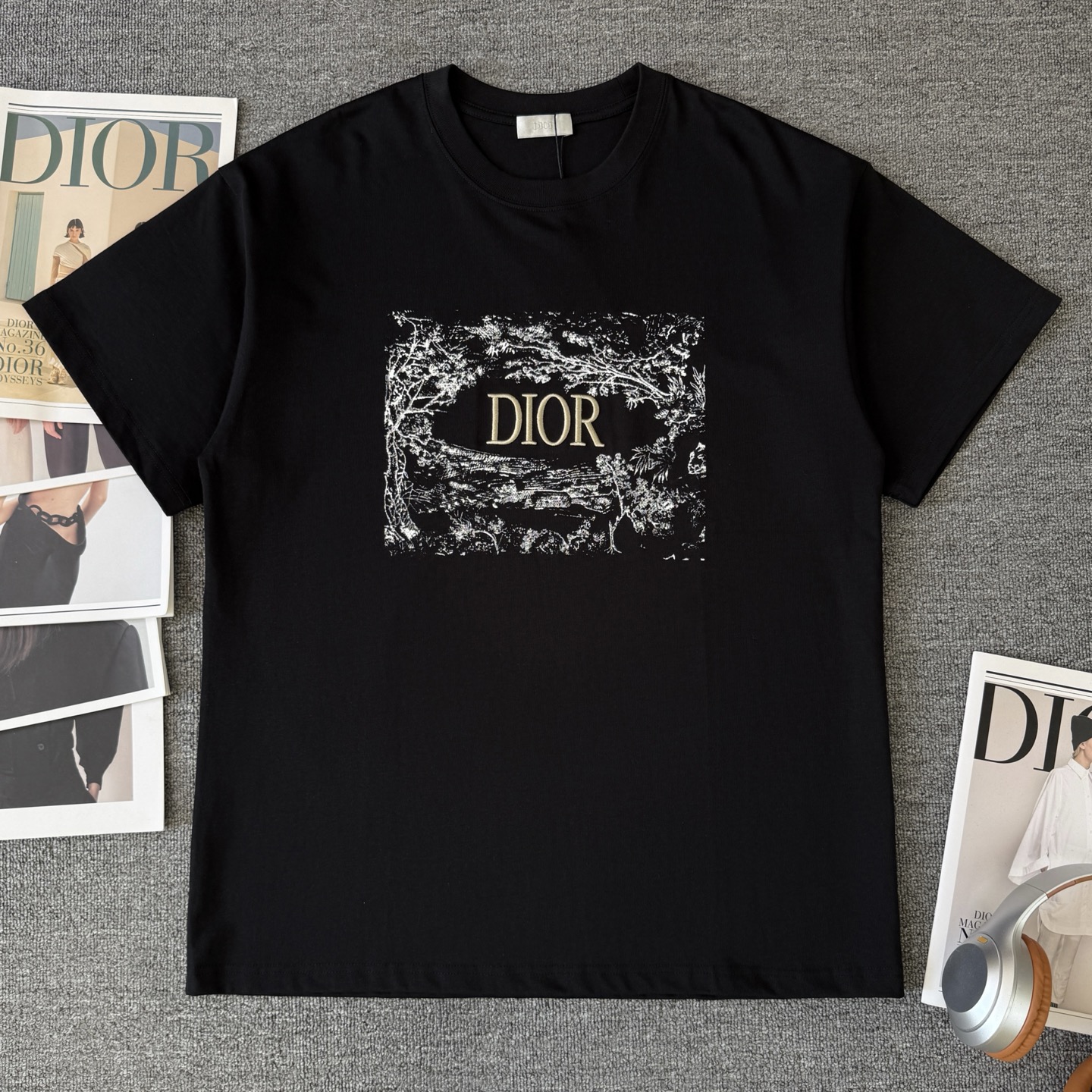 Dior DIOR/迪奥 高品质320克圆领短袖T恤