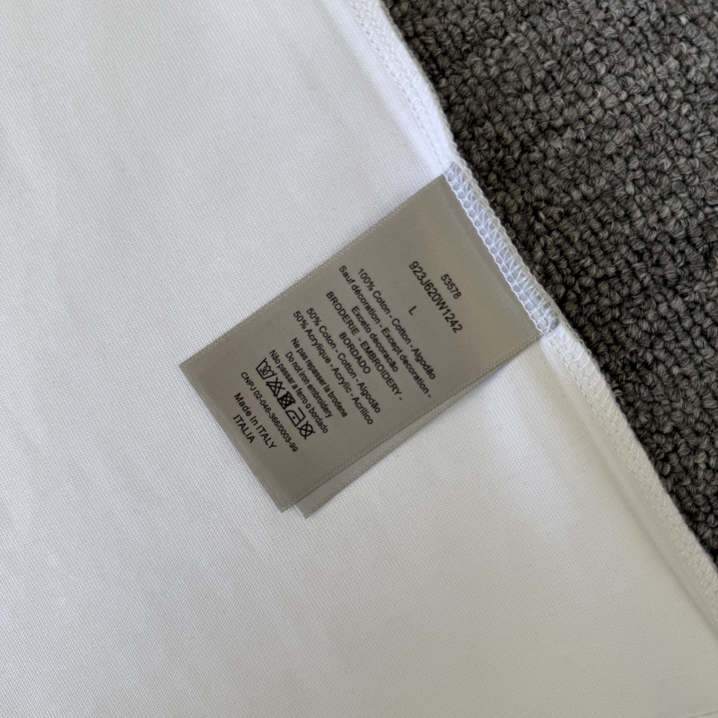 Dior DIOR/迪奥 高品质320克圆领短袖T恤