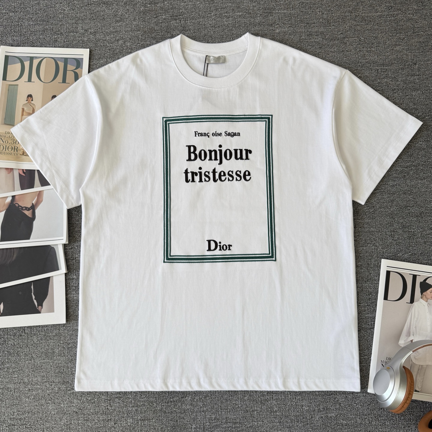 Dior DIOR/迪奥 高品质320克圆领短袖T恤