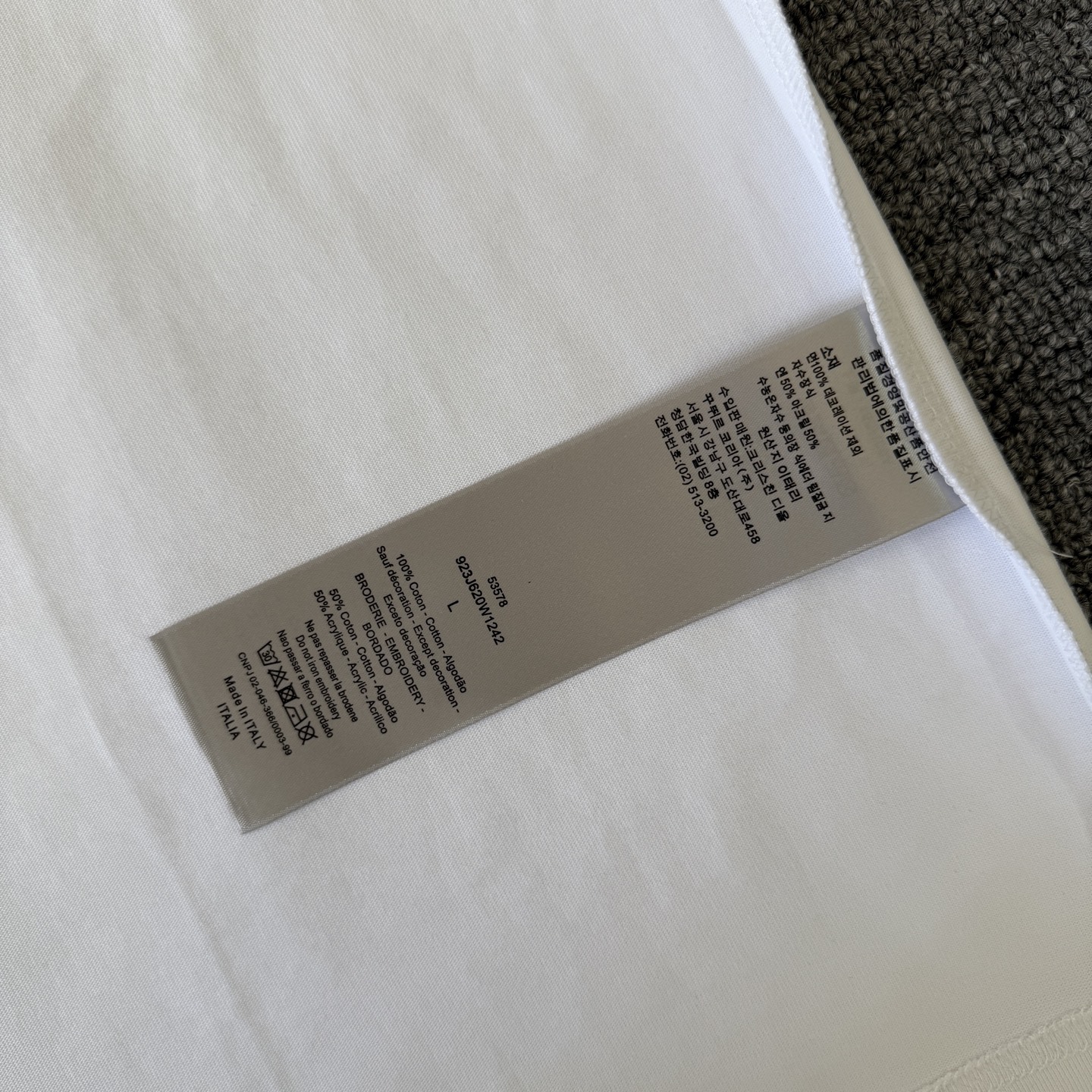 Dior DIOR/迪奥 高品质320克圆领短袖T恤