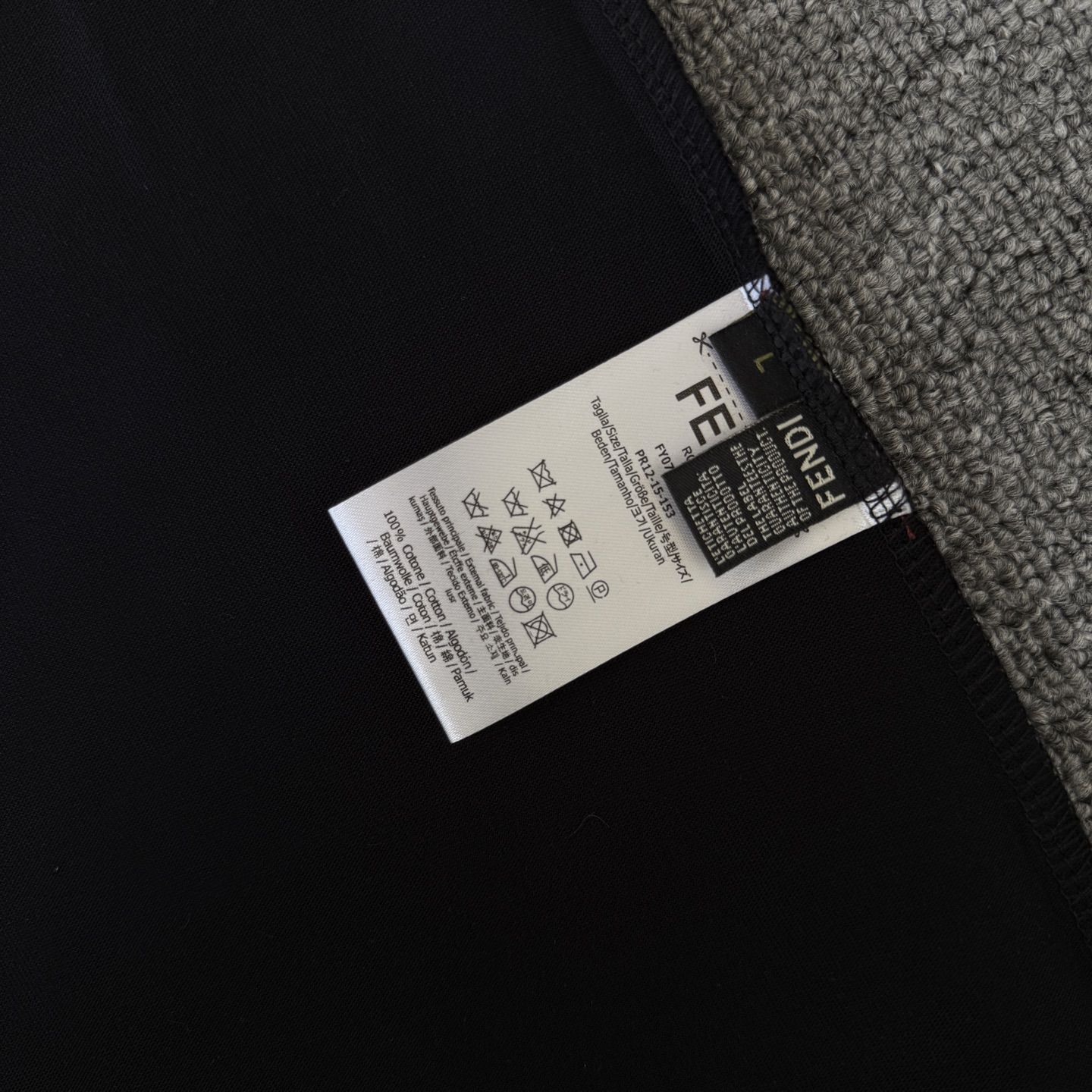 Fendi FENDI/芬迪 高品质320克圆领短袖T恤