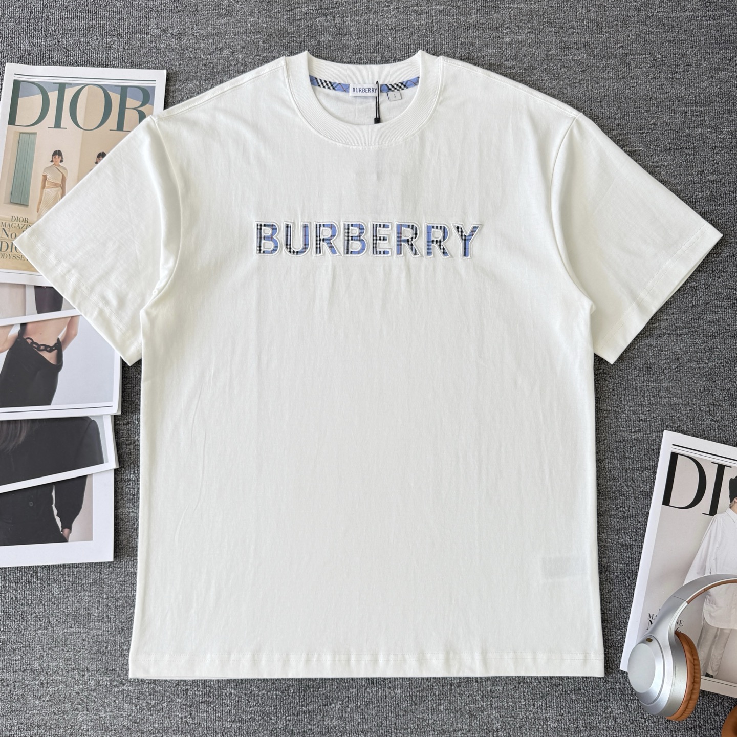 Burberry BURBERRY/巴宝莉 高品质320克圆领短袖T恤