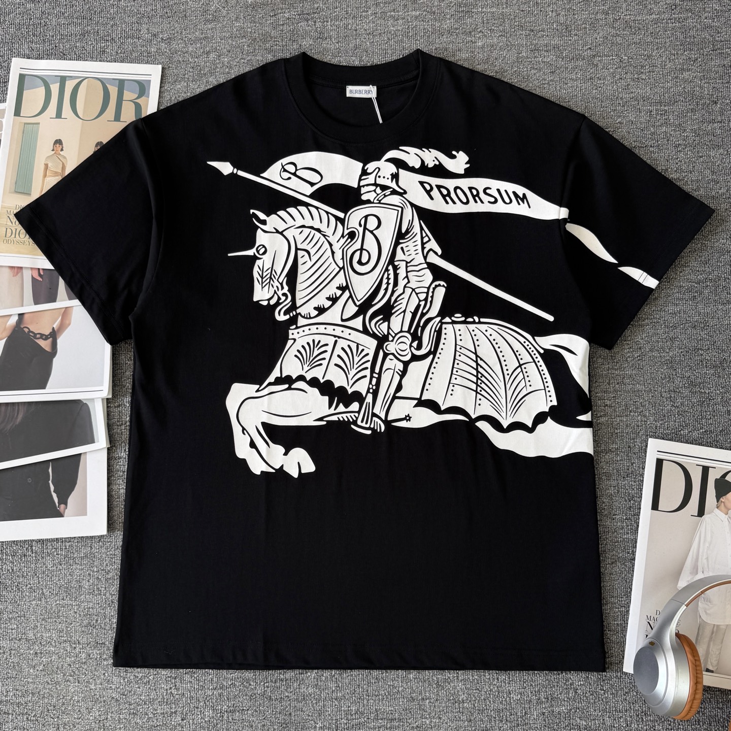 Burberry BURBERRY/巴宝莉 高品质320克圆领短袖T恤