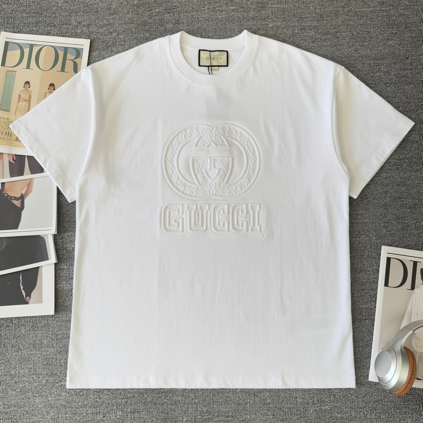 Gucci GUCCI/古驰 高品质320克圆领短袖T恤