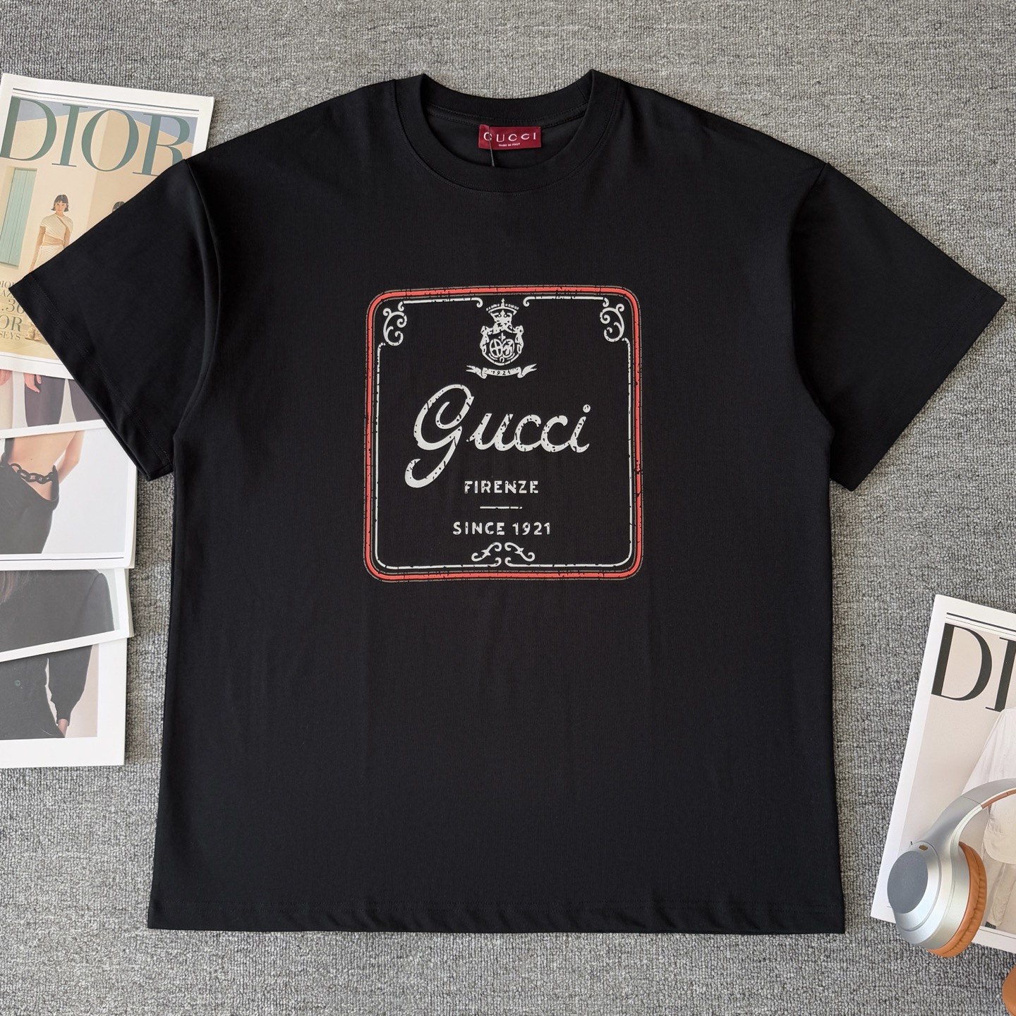 Gucci GUCCI/古驰 高品质320克圆领短袖T恤