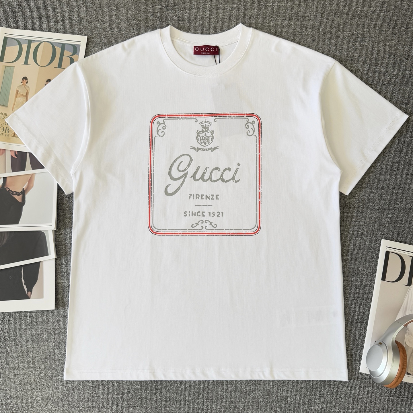 Gucci GUCCI/古驰 高品质320克圆领短袖T恤