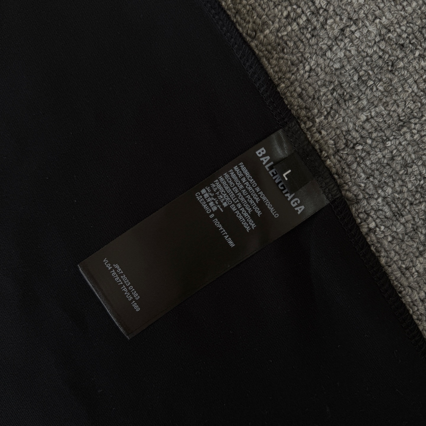 Balenciaga BALENCIAGA/巴黎世家 高品质320克圆领短袖T恤 品牌 胸前刺绣口袋袖子刺绣字母LOGO