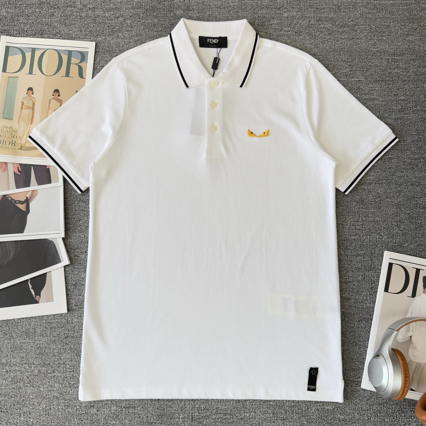 Fendi FENDI/芬迪 休闲短袖翻领polo衫