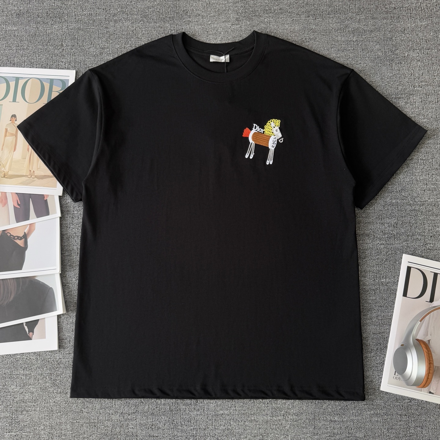 Dior DIOR/迪奥 高品质320克圆领短袖T恤