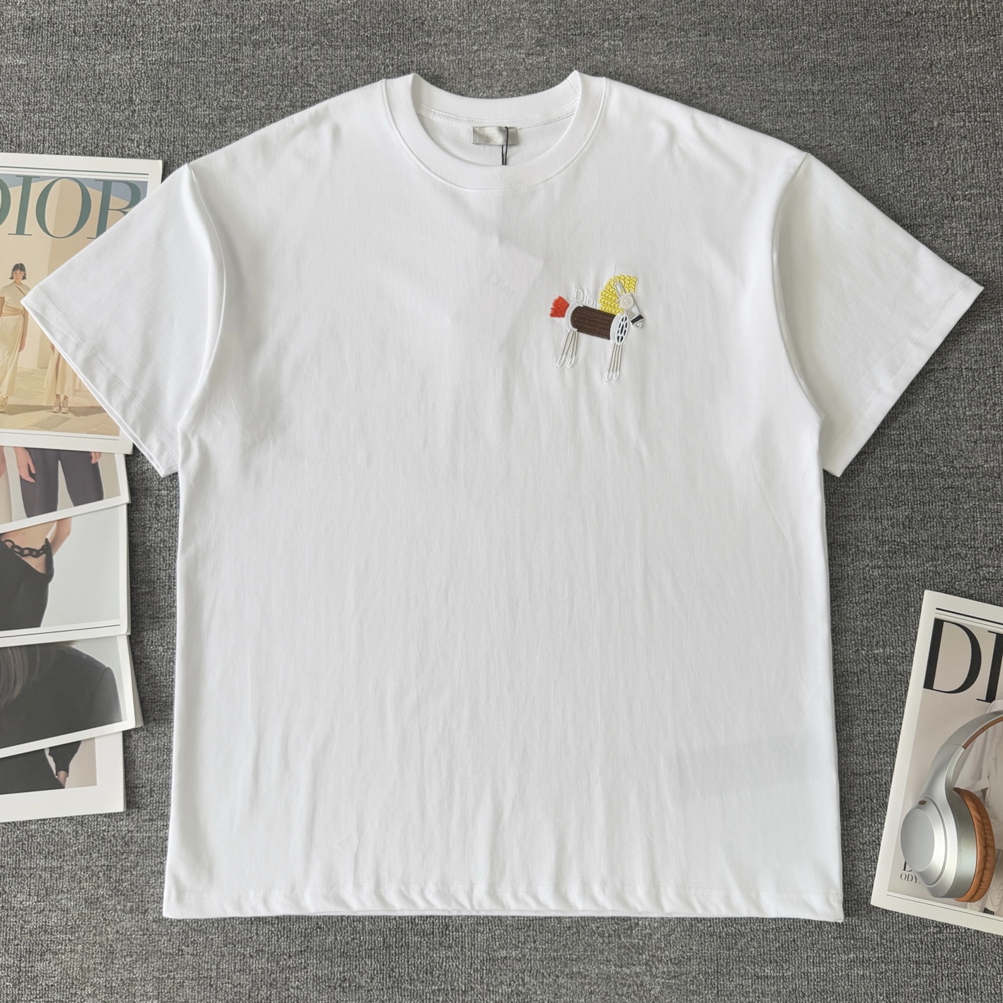 Dior DIOR/迪奥 高品质320克圆领短袖T恤
