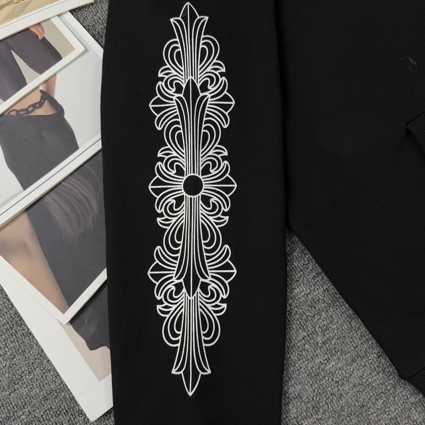 Chrome Hearts ChromeHearts CH克罗心25早秋花臂马蹄拉链开衫连帽卫衣