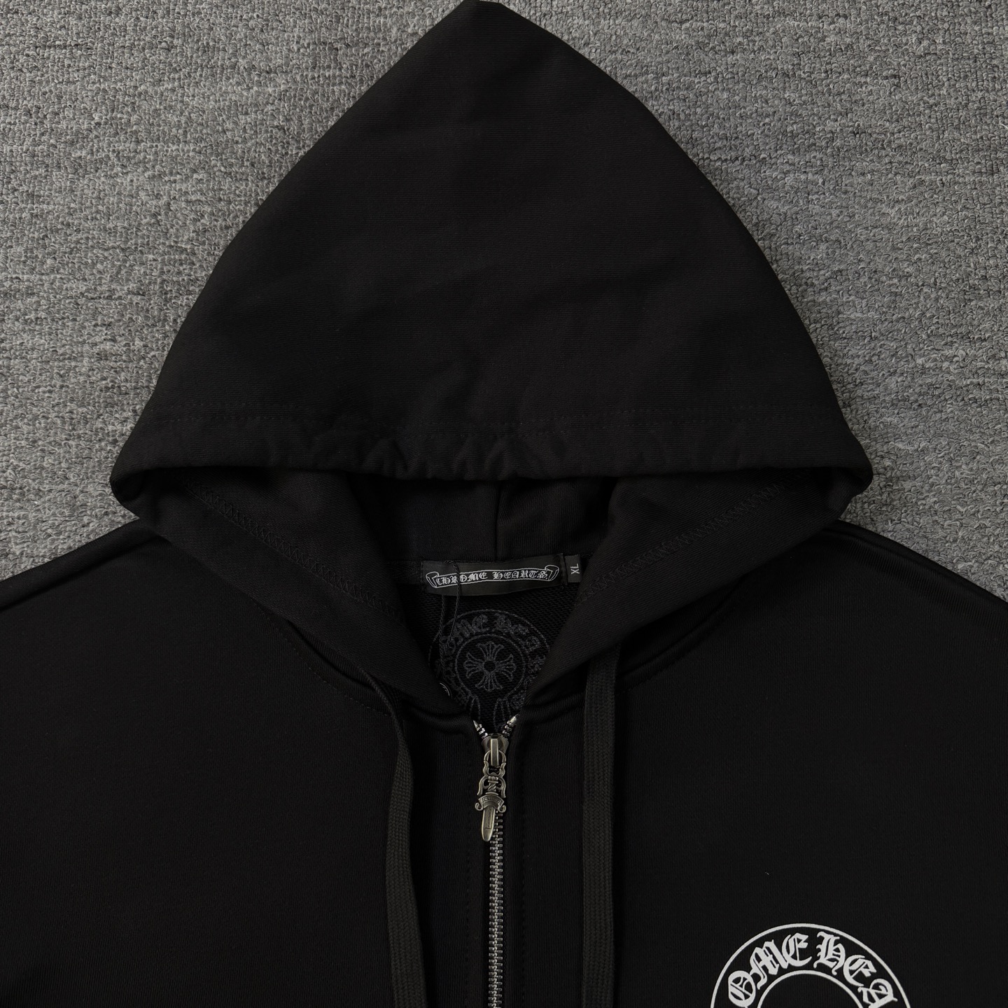Chrome Hearts ChromeHearts CH克罗心25早秋花臂马蹄拉链开衫连帽卫衣