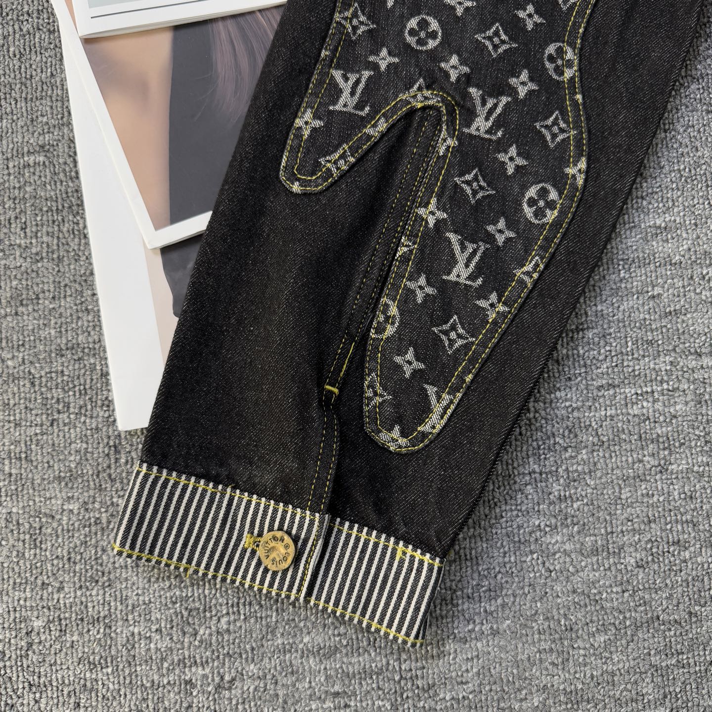 Louis Vuitton Louis vuitton & 路易威登LV NIGO联名款解构拼接老花满印牛仔外套