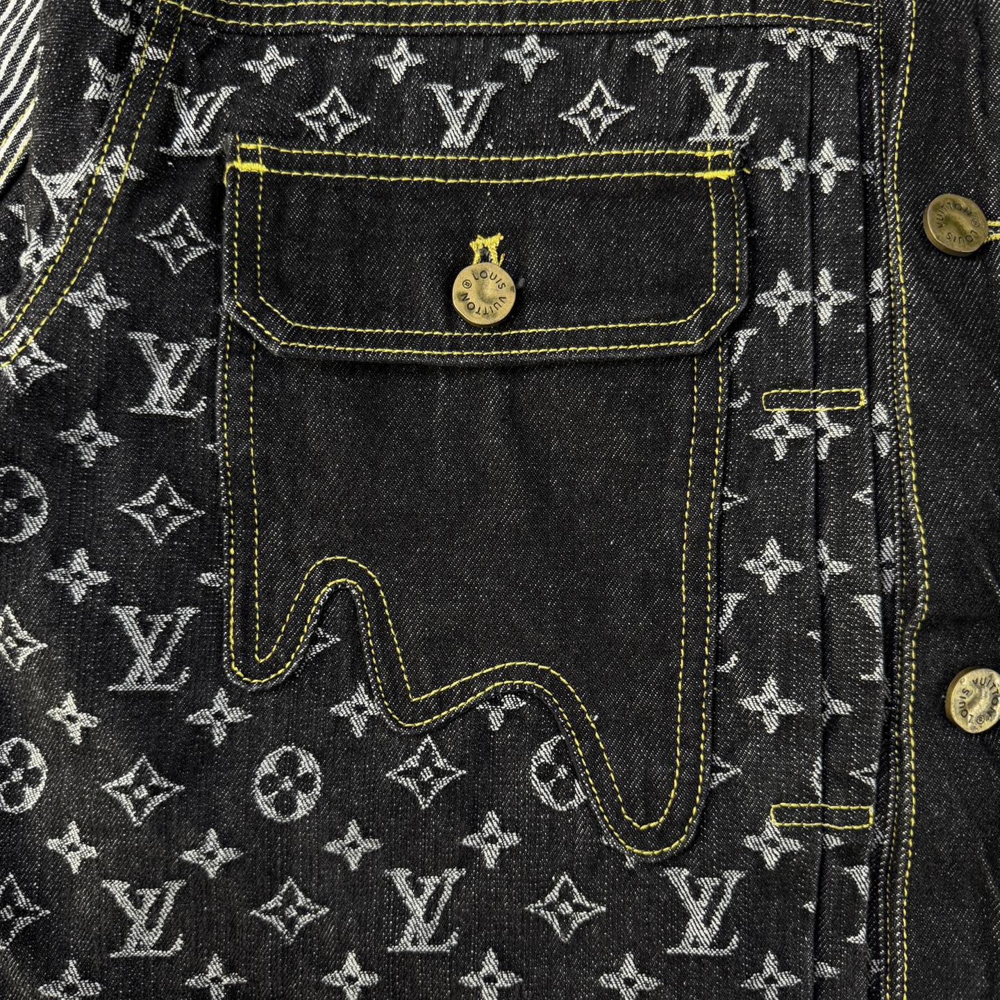 Louis Vuitton Louis vuitton & 路易威登LV NIGO联名款解构拼接老花满印牛仔外套