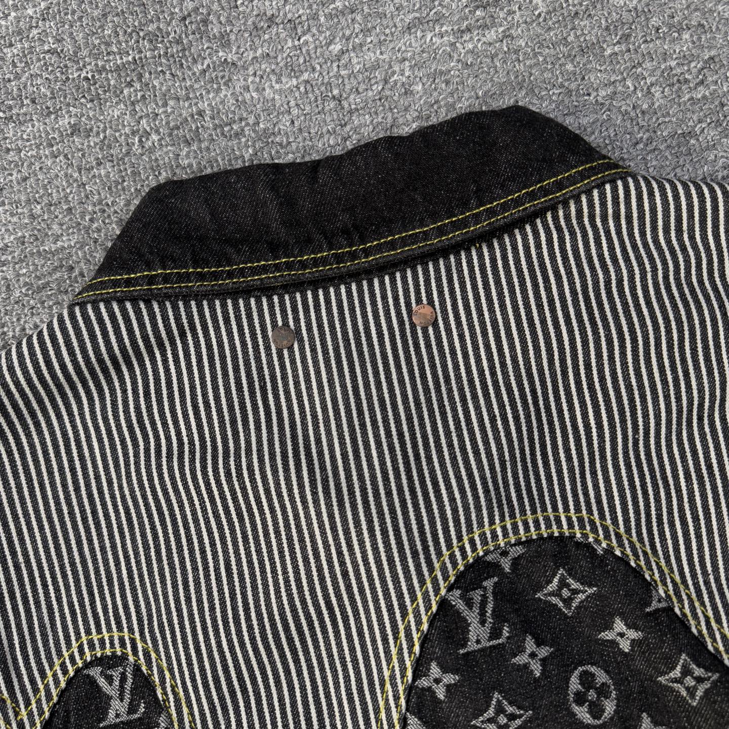 Louis Vuitton Louis vuitton & 路易威登LV NIGO联名款解构拼接老花满印牛仔外套