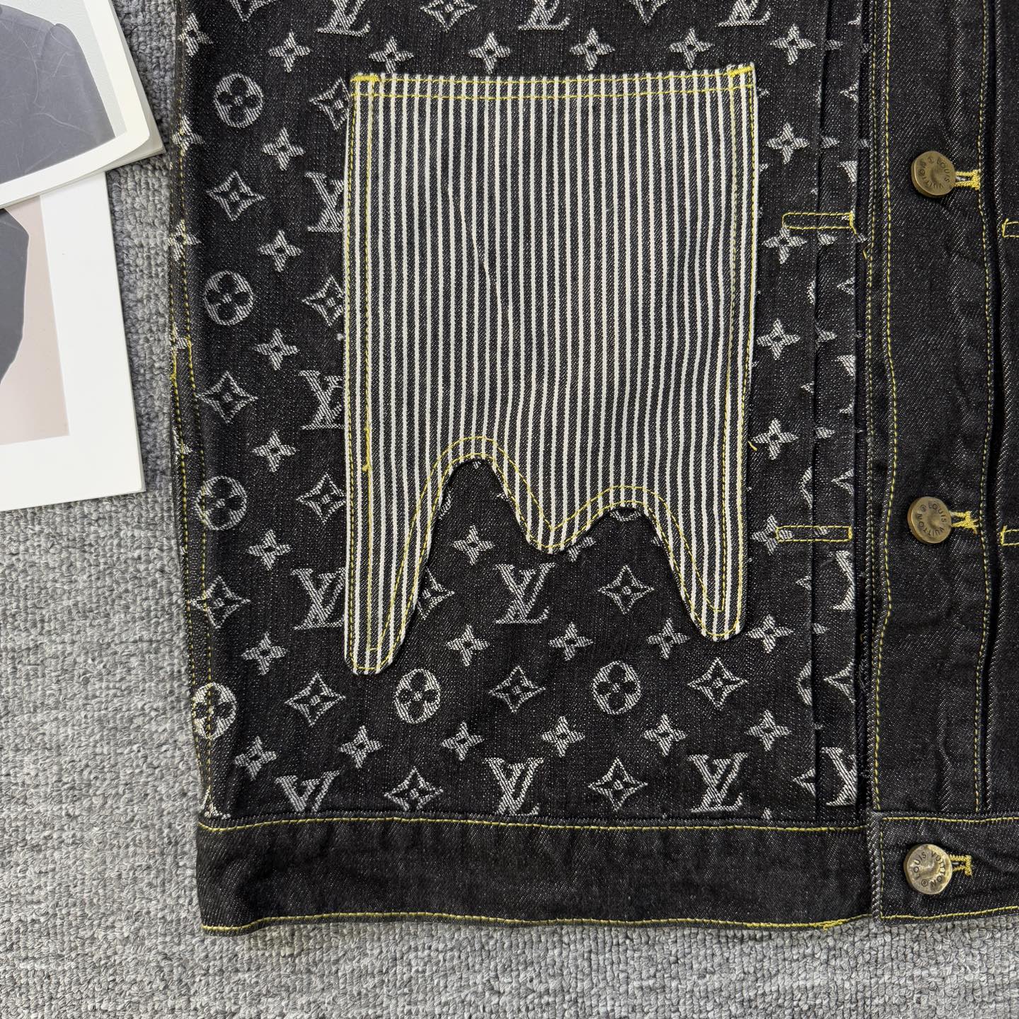 Louis Vuitton Louis vuitton & 路易威登LV NIGO联名款解构拼接老花满印牛仔外套