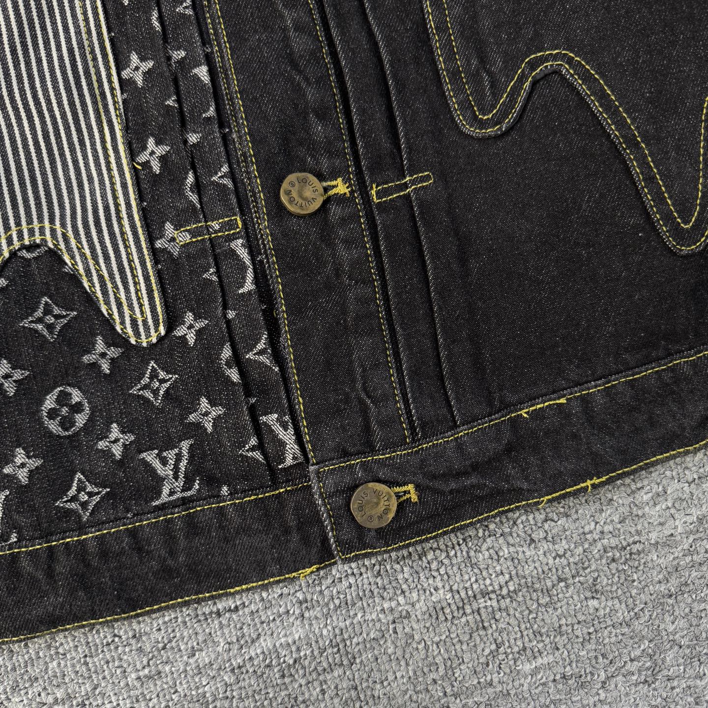 Louis Vuitton Louis vuitton & 路易威登LV NIGO联名款解构拼接老花满印牛仔外套