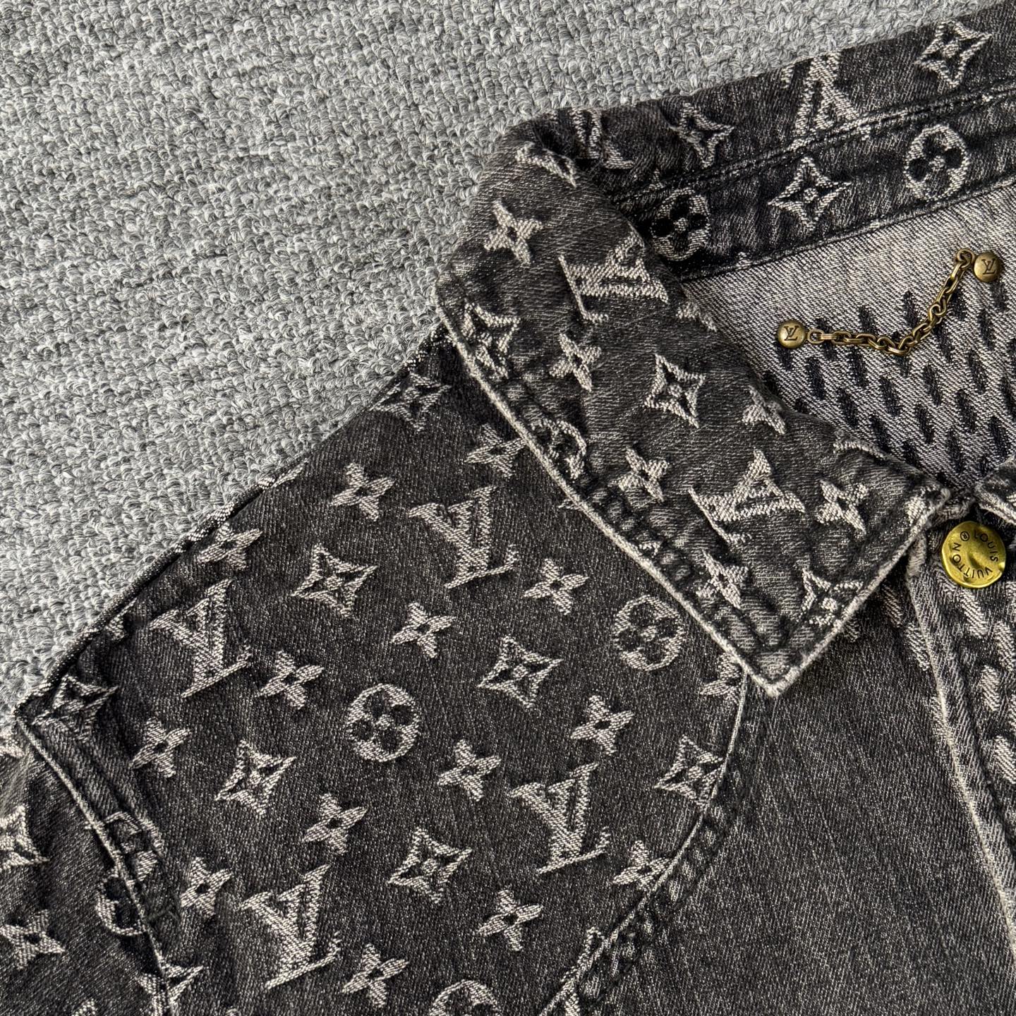 Louis Vuitton Louis vuitton & 路易威登LV×NIGO 老花满印拼接棋盘格牛仔外套