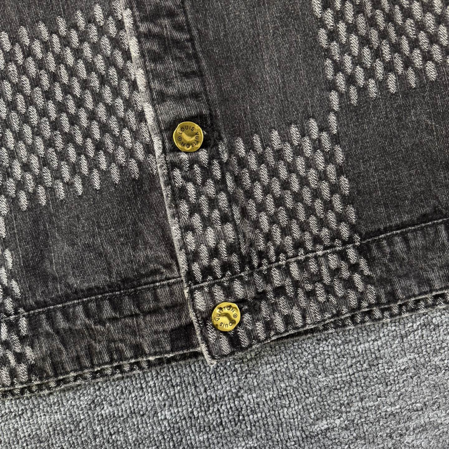 Louis Vuitton Louis vuitton & 路易威登LV×NIGO 老花满印拼接棋盘格牛仔外套