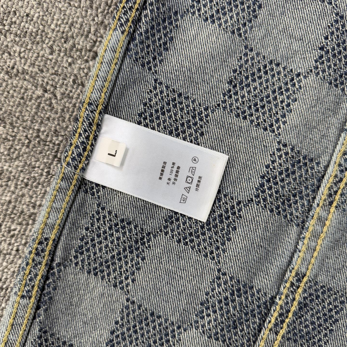 Louis Vuitton Louis Vuitton 路易威登2026新款LV棋盘格水洗牛仔外套