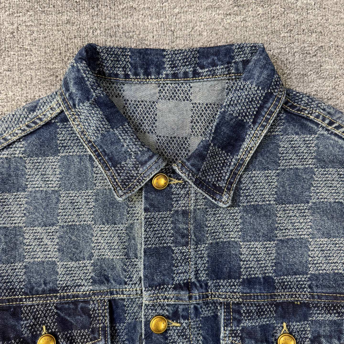 Louis Vuitton Louis Vuitton 路易威登2026新款LV棋盘格水洗牛仔外套