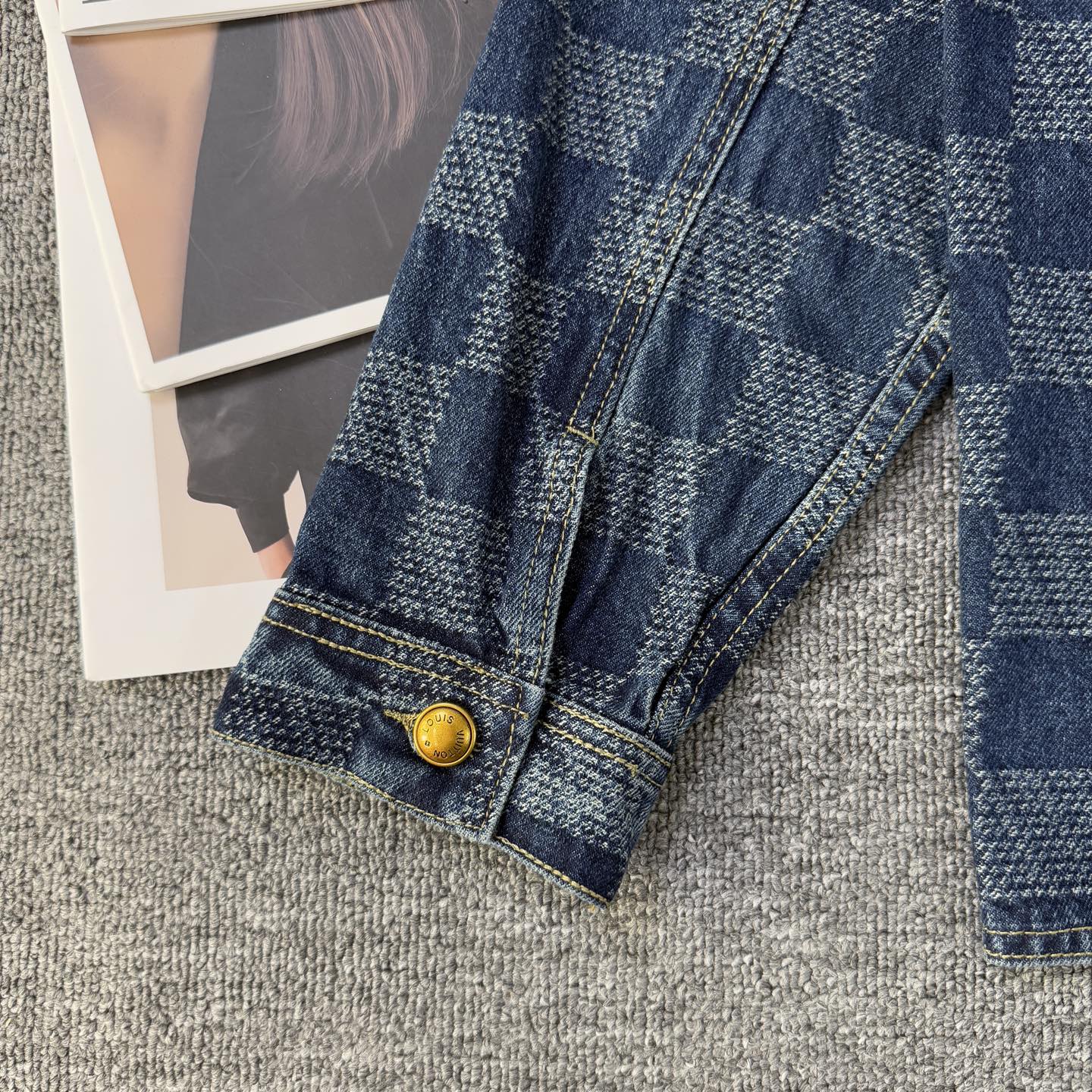 Louis Vuitton Louis Vuitton 路易威登2026新款LV棋盘格水洗牛仔外套
