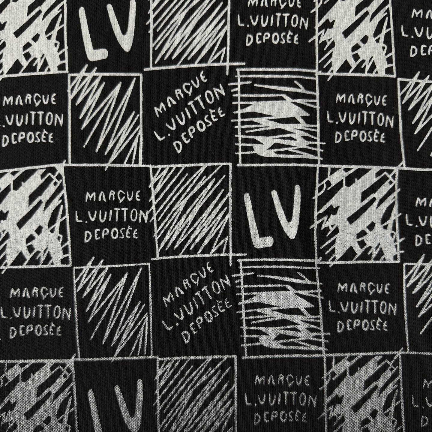 Louis Vuitton LOUIS VUITTON/路易威登LV 2026新款 棋盘格印花短袖圆领T恤
