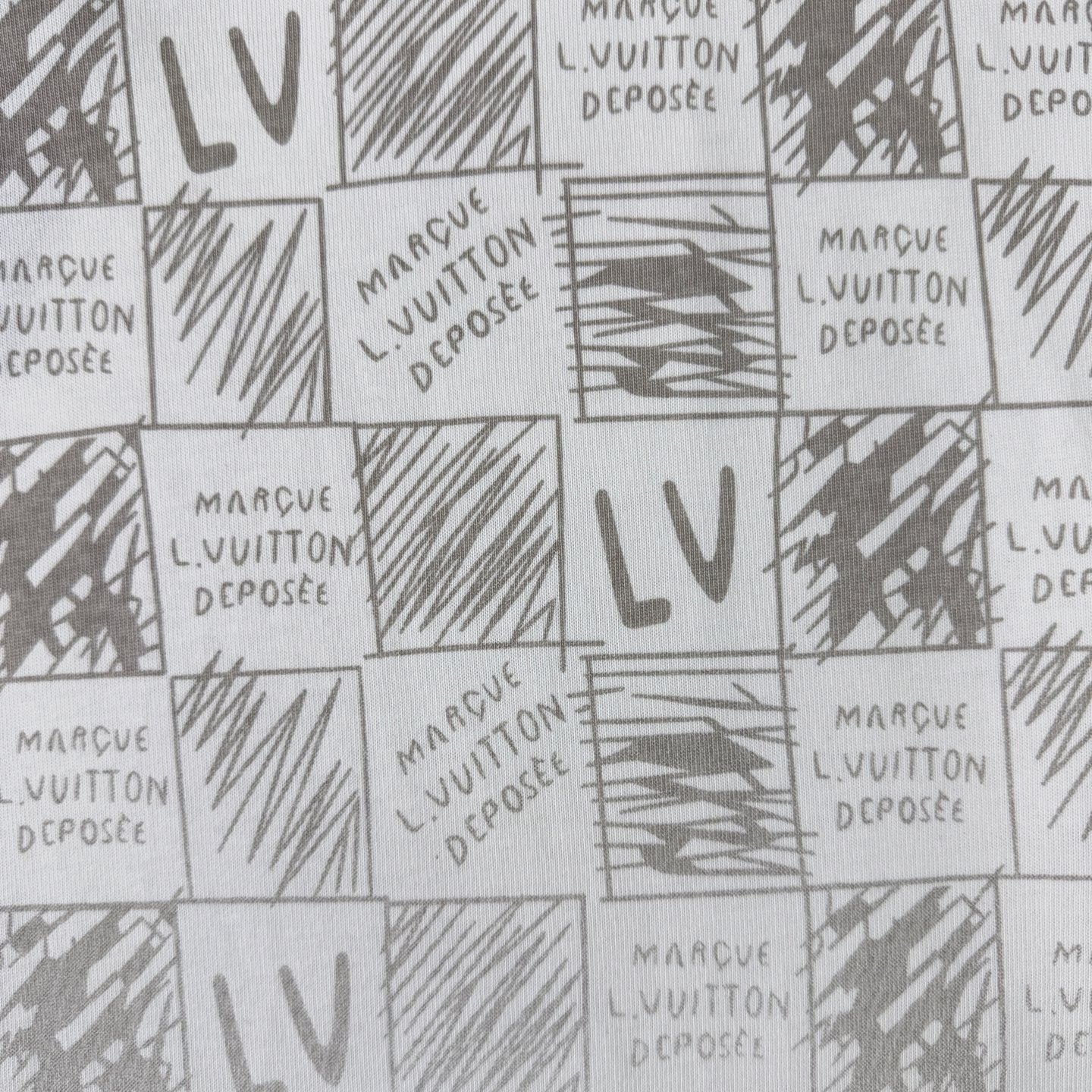 Louis Vuitton LOUIS VUITTON/路易威登LV 2026新款 棋盘格印花短袖圆领T恤