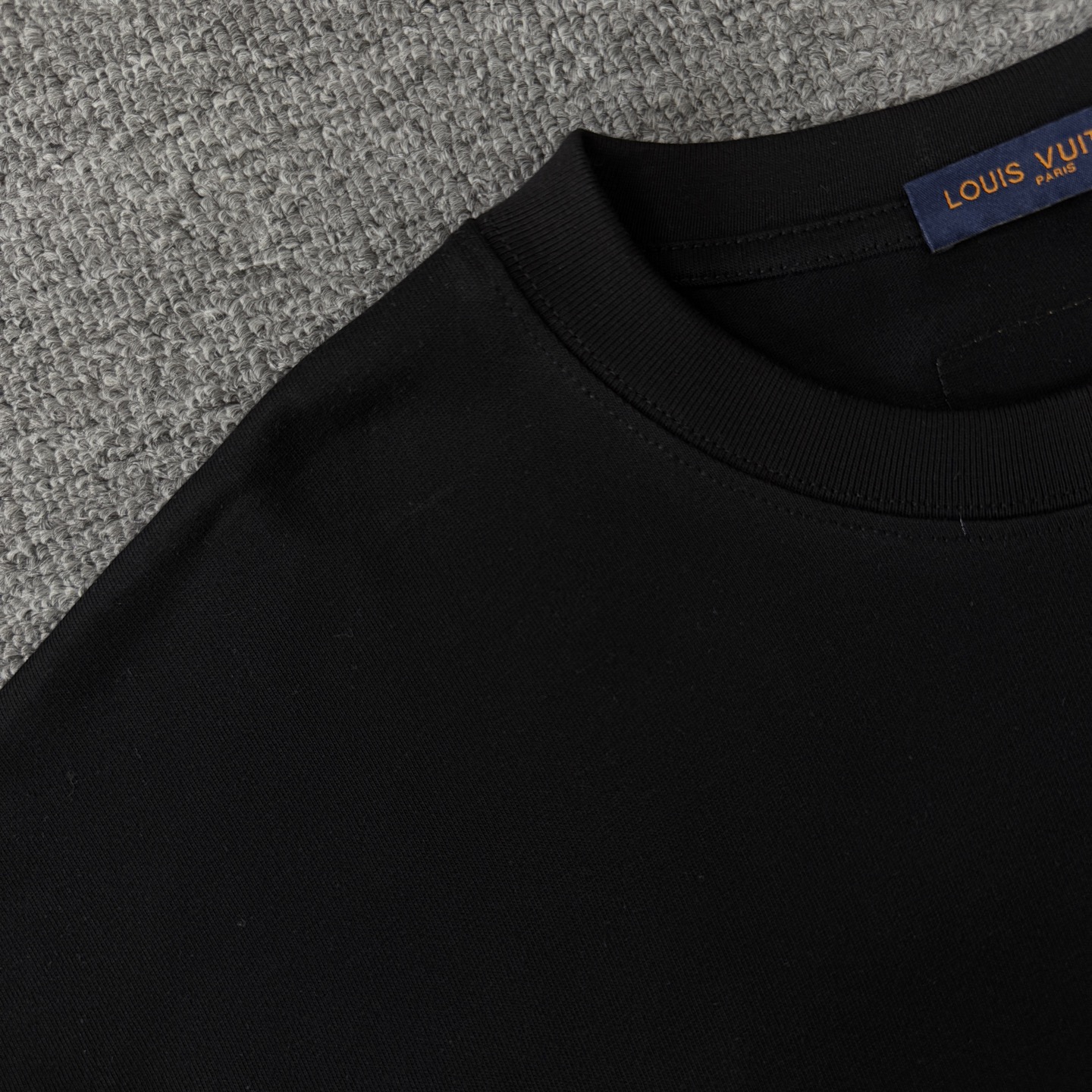 Louis Vuitton LOUIS VUITTON/路易威登LV 25ss新款 老花字母logo贴布绣圆领短袖T恤