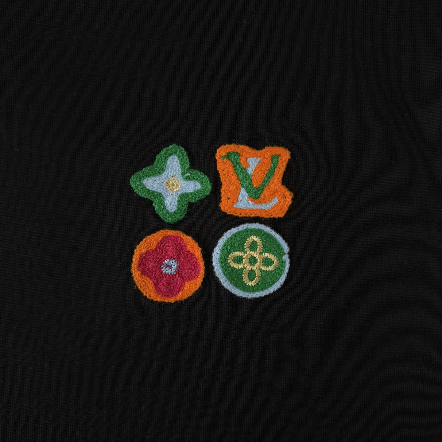 Louis Vuitton LOUIS VUITTON/路易威登LV 新款多巴胺logo刺绣款短袖圆领T恤
