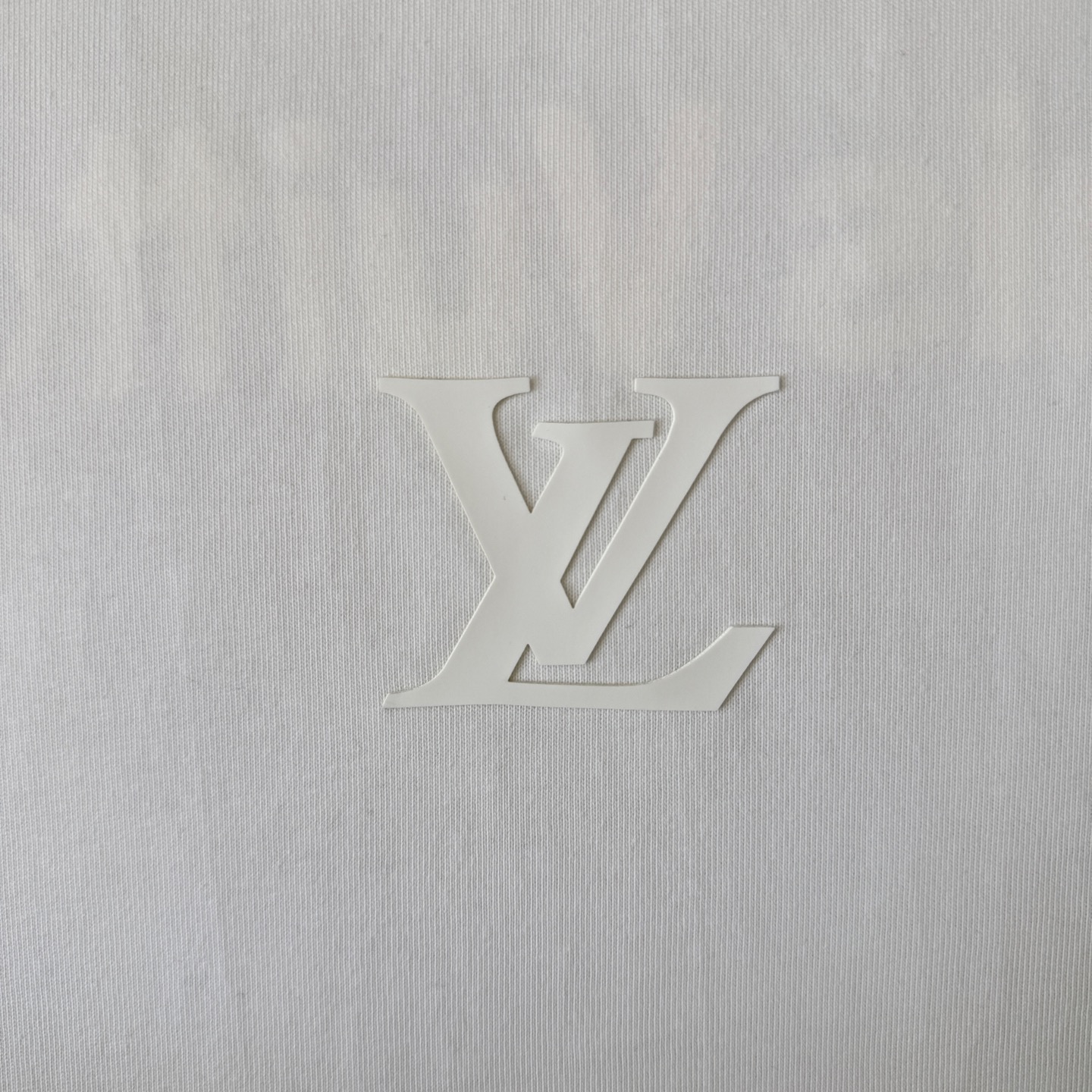 Louis Vuitton LOUIS VUITTON/路易威登LV 25ss新款 logo 字母硅胶压花款短袖圆领T恤