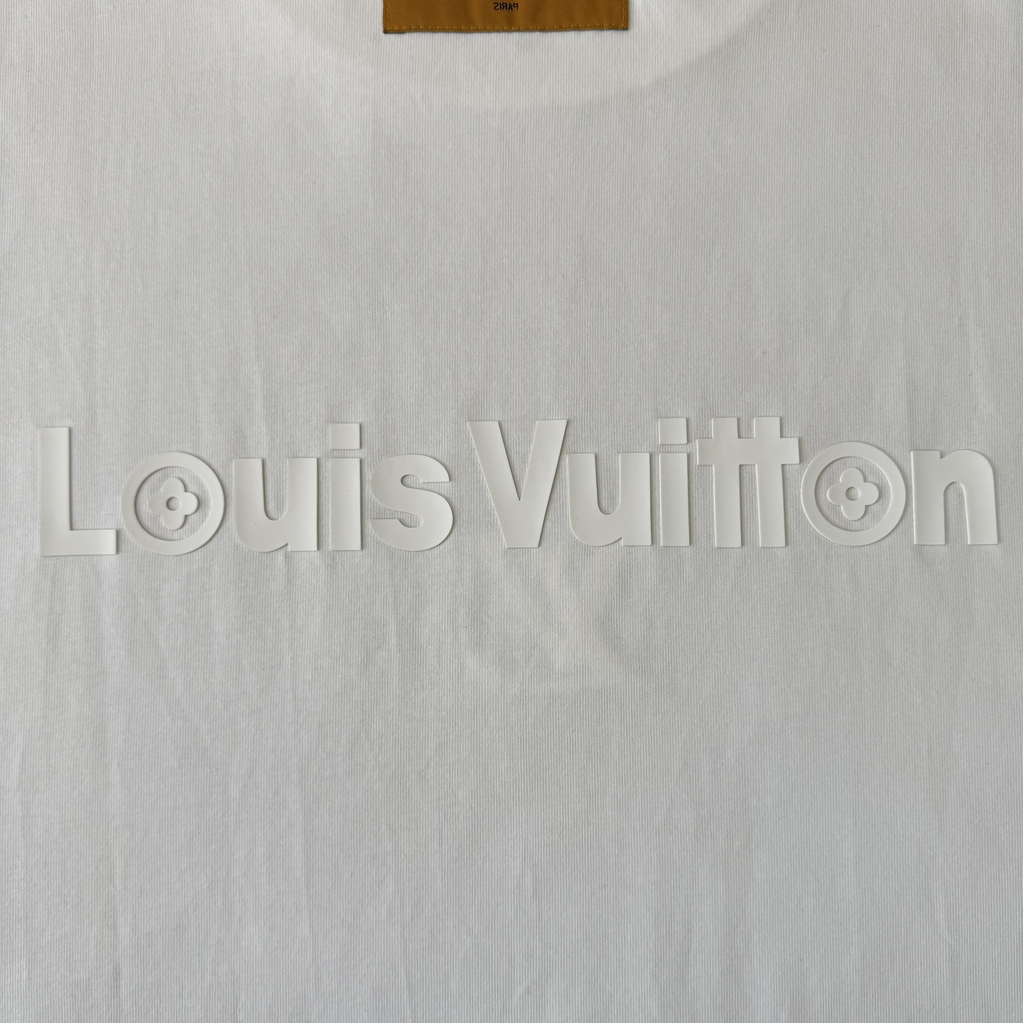 Louis Vuitton LOUIS VUITTON/路易威登LV 25ss新款 logo 字母硅胶压花款短袖圆领T恤