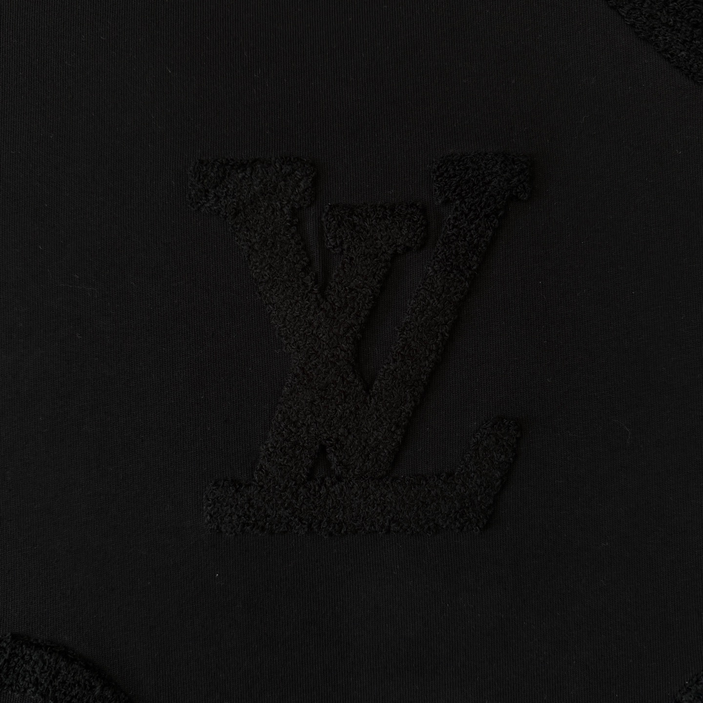 Louis Vuitton Louis Vuitton 路易威登 重工太阳花 元素毛巾绣针织短袖T恤
