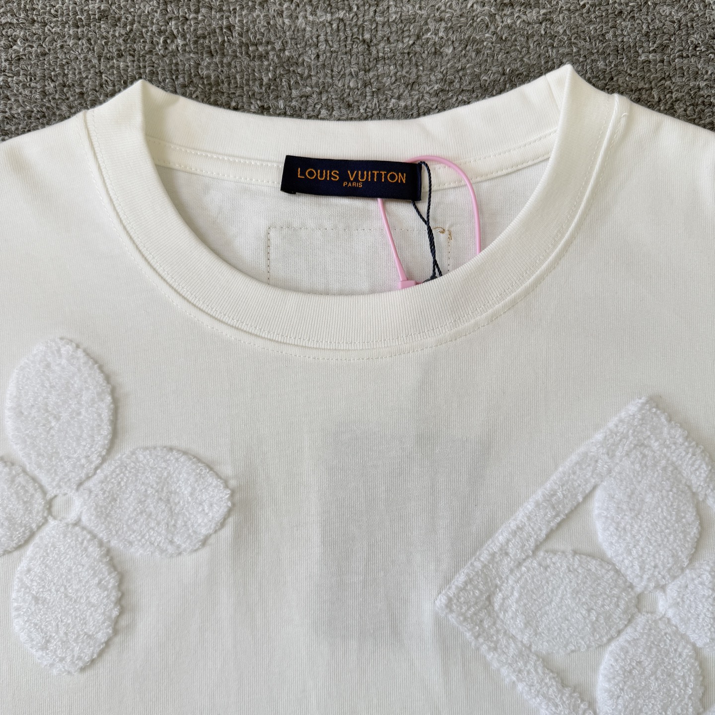 Louis Vuitton Louis Vuitton 路易威登 重工太阳花 元素毛巾绣针织短袖T恤