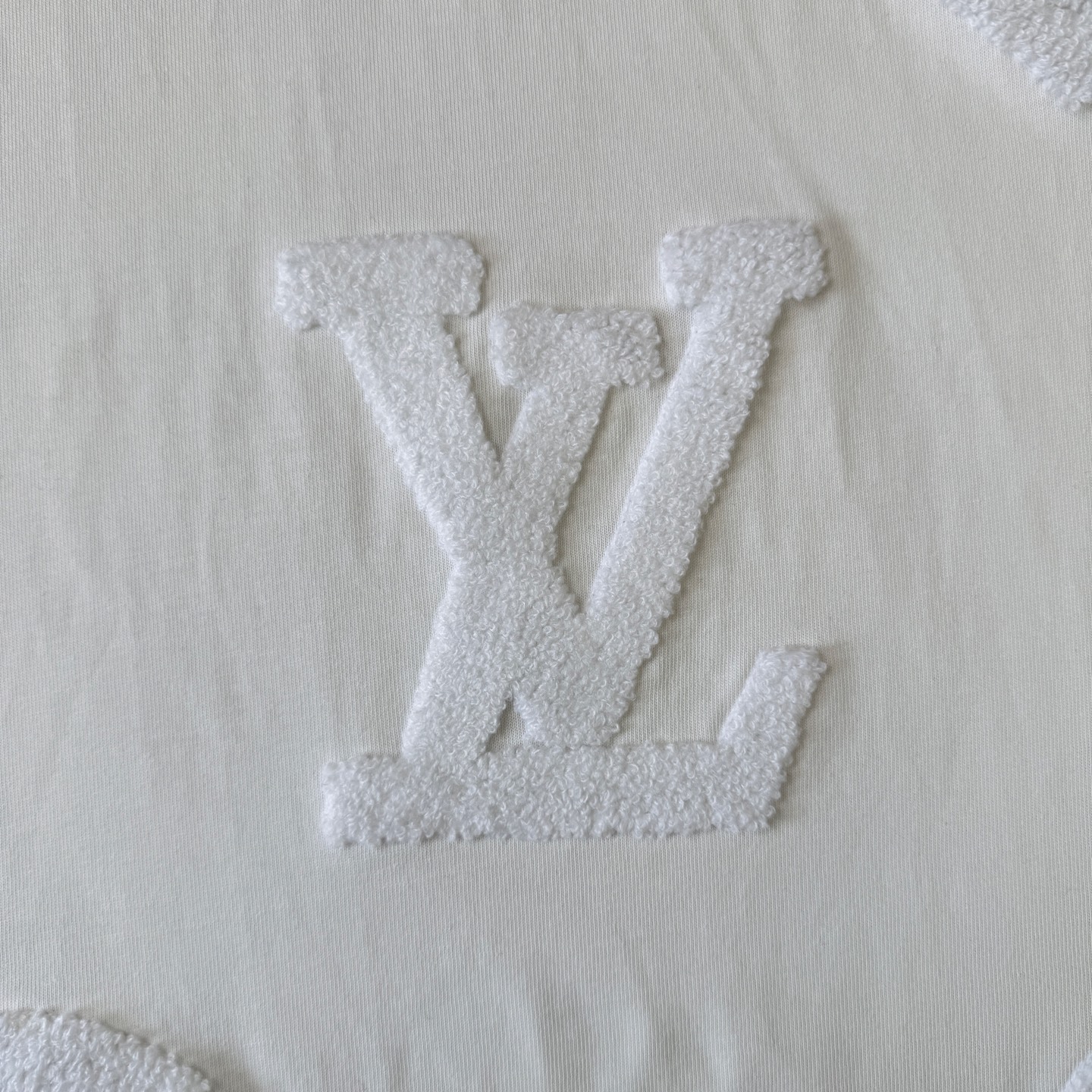 Louis Vuitton Louis Vuitton 路易威登 重工太阳花 元素毛巾绣针织短袖T恤