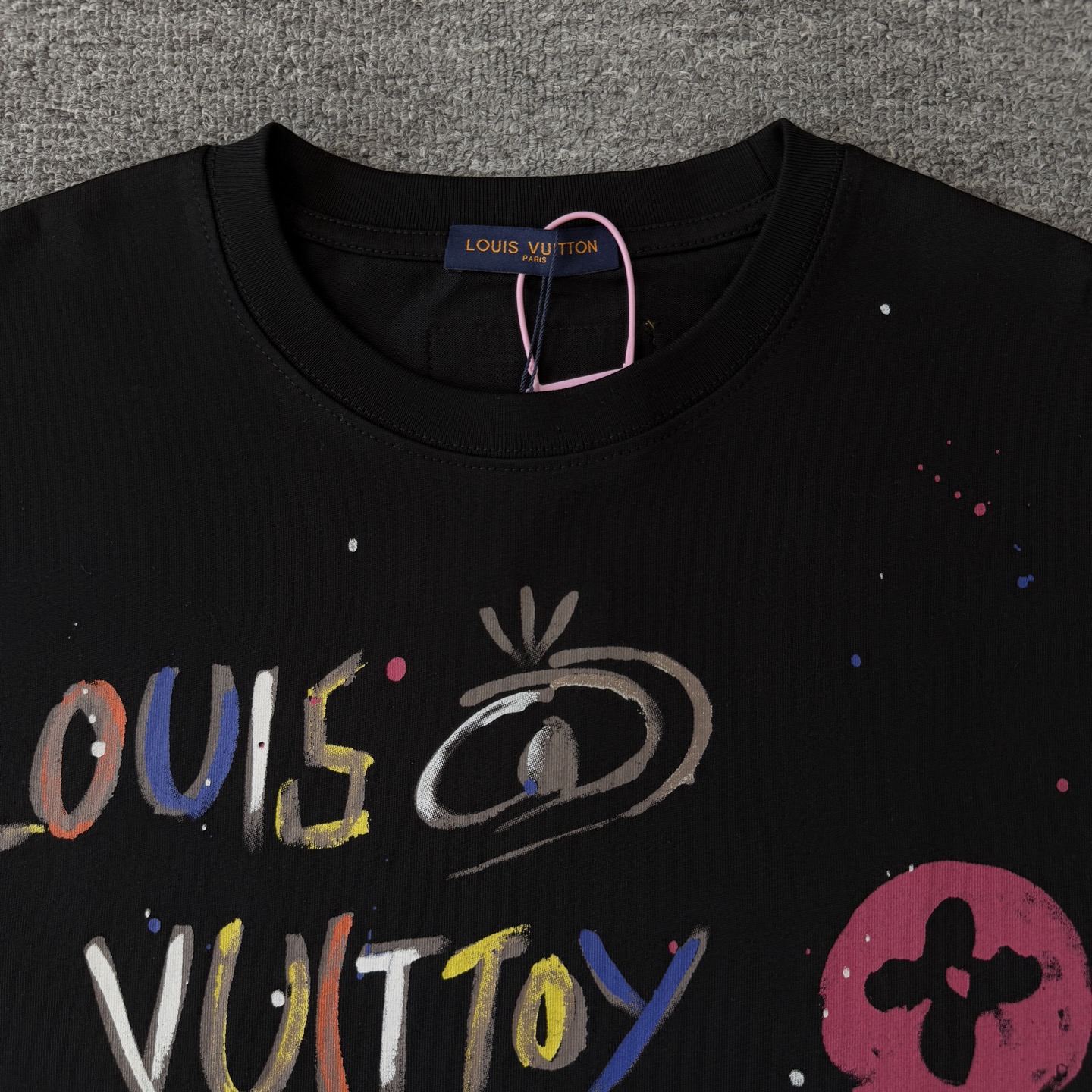 Louis Vuitton LOUIS VUITTON/路易威登LV 新款宇宙涂鸦油漆泼墨印花短袖圆领T恤