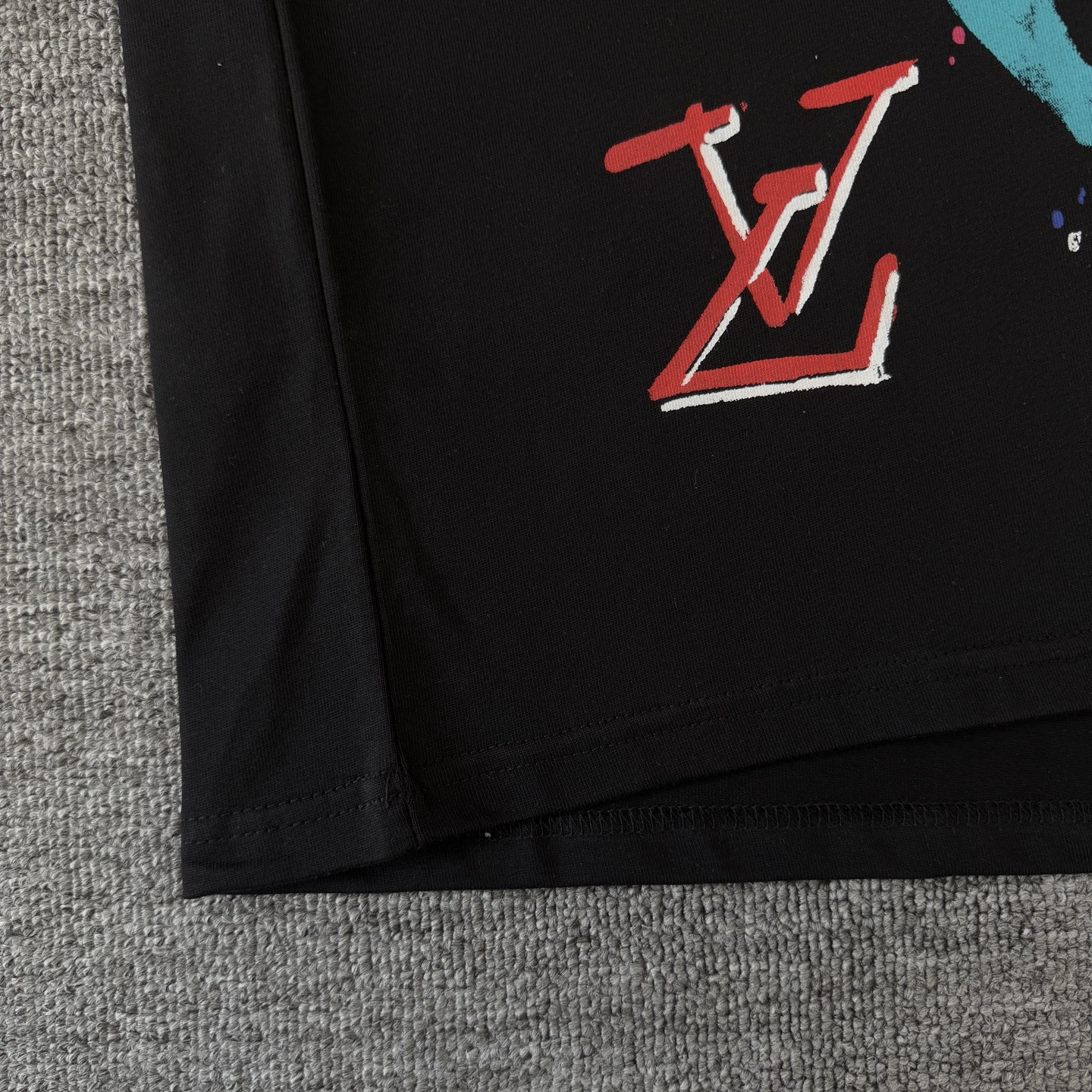 Louis Vuitton LOUIS VUITTON/路易威登LV 新款宇宙涂鸦油漆泼墨印花短袖圆领T恤