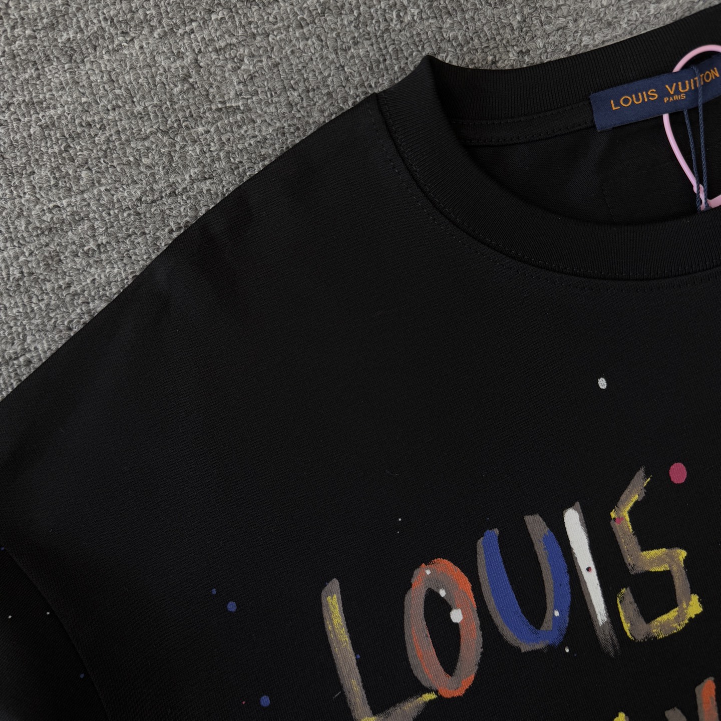 Louis Vuitton LOUIS VUITTON/路易威登LV 新款宇宙涂鸦油漆泼墨印花短袖圆领T恤