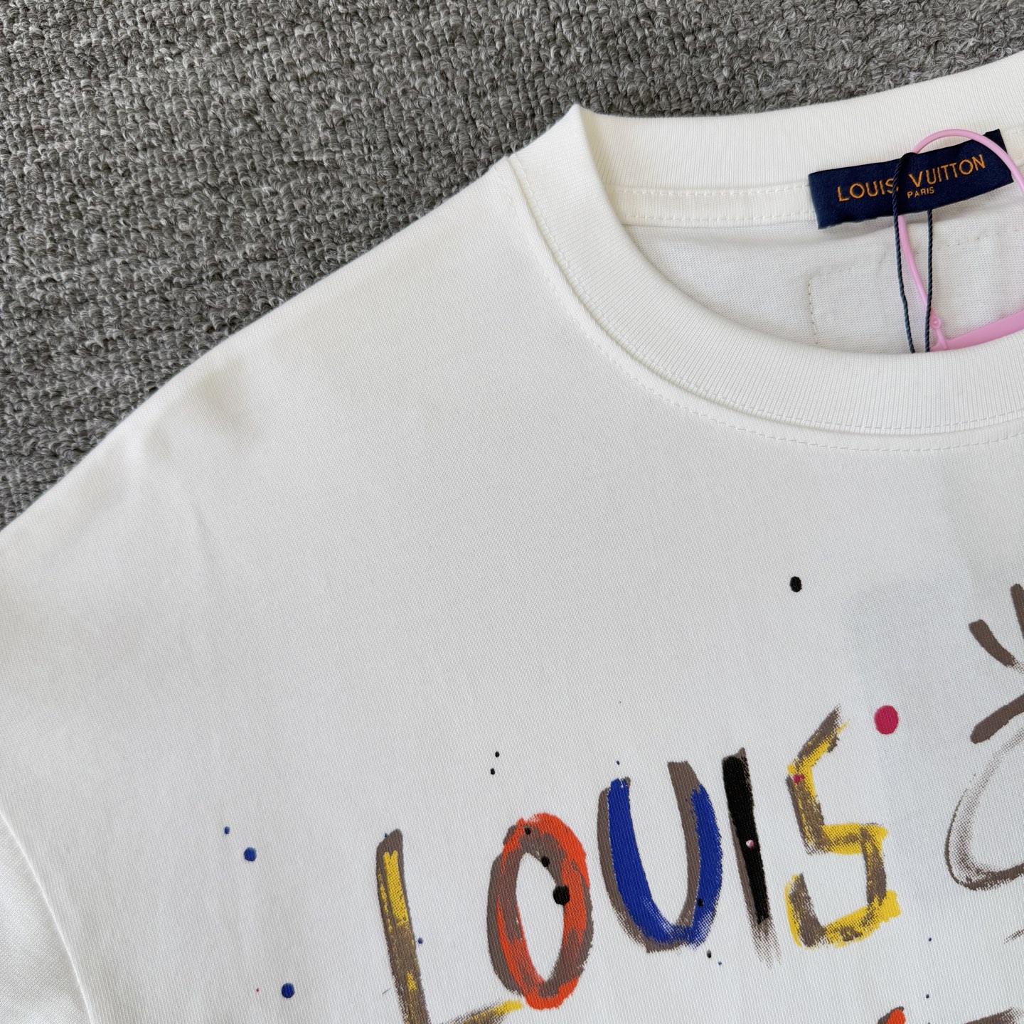 Louis Vuitton LOUIS VUITTON/路易威登LV 新款宇宙涂鸦油漆泼墨印花短袖圆领T恤