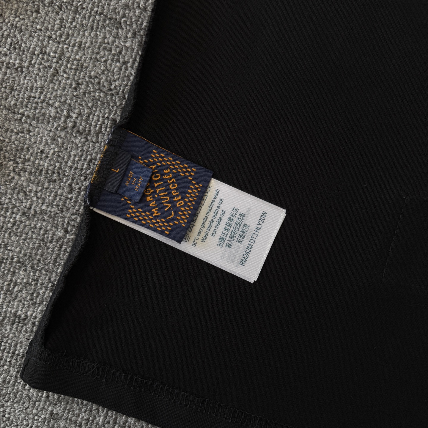 Louis Vuitton LOUIS VUITTON/路易威登SS24贴布印花刺绣多拼款式短袖T恤