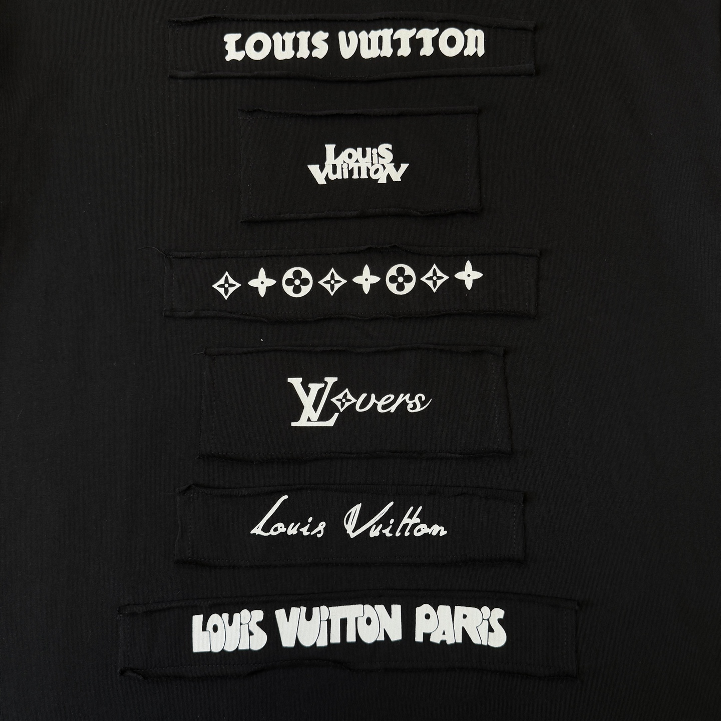 Louis Vuitton LOUIS VUITTON/路易威登SS24贴布印花刺绣多拼款式短袖T恤