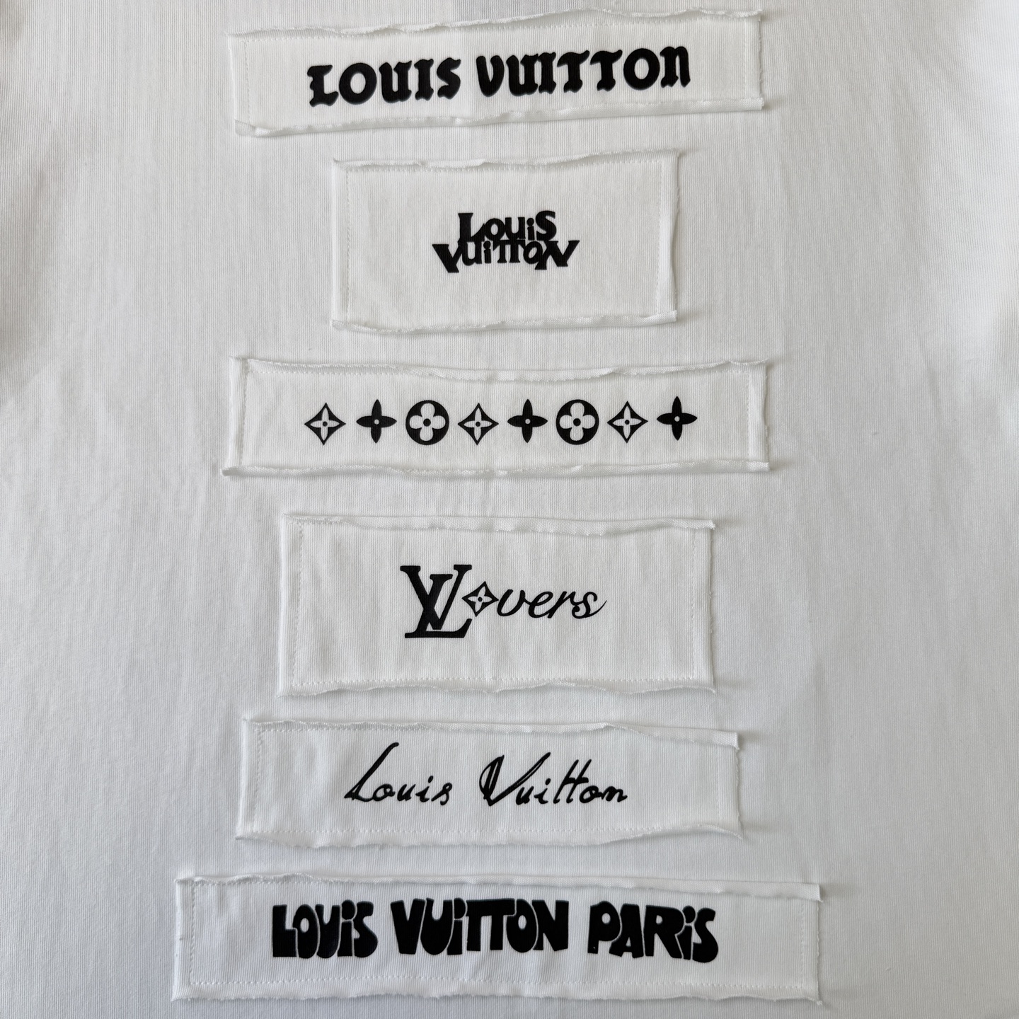 Louis Vuitton LOUIS VUITTON/路易威登SS24贴布印花刺绣多拼款式短袖T恤