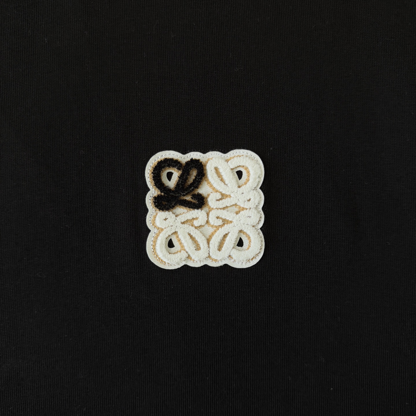 Loewe 罗意威L0EWE 款极简纯色logo刺绣圆领短袖T恤