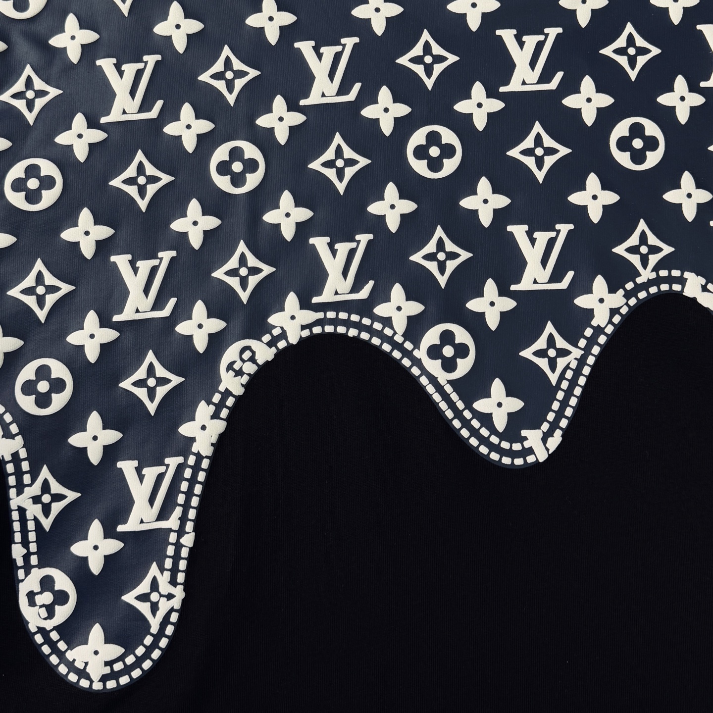 Louis Vuitton LOUIS VUITTON/路易威登LV 新款 老花满印云肩拼接短袖圆领T恤