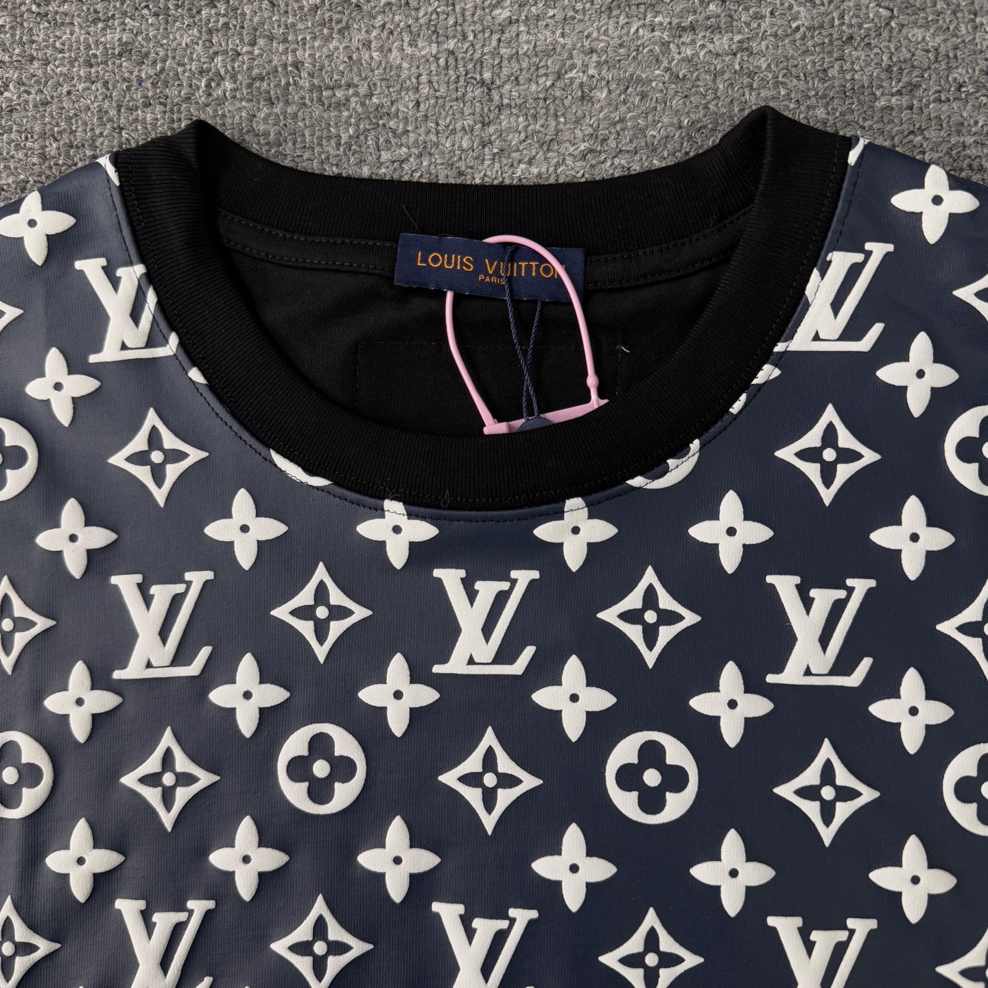 Louis Vuitton LOUIS VUITTON/路易威登LV 新款 老花满印云肩拼接短袖圆领T恤