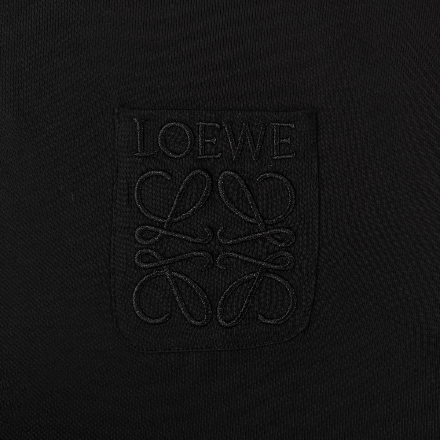 Loewe 罗意威L0EWE 款极简纯色口袋刺绣圆领短袖T恤