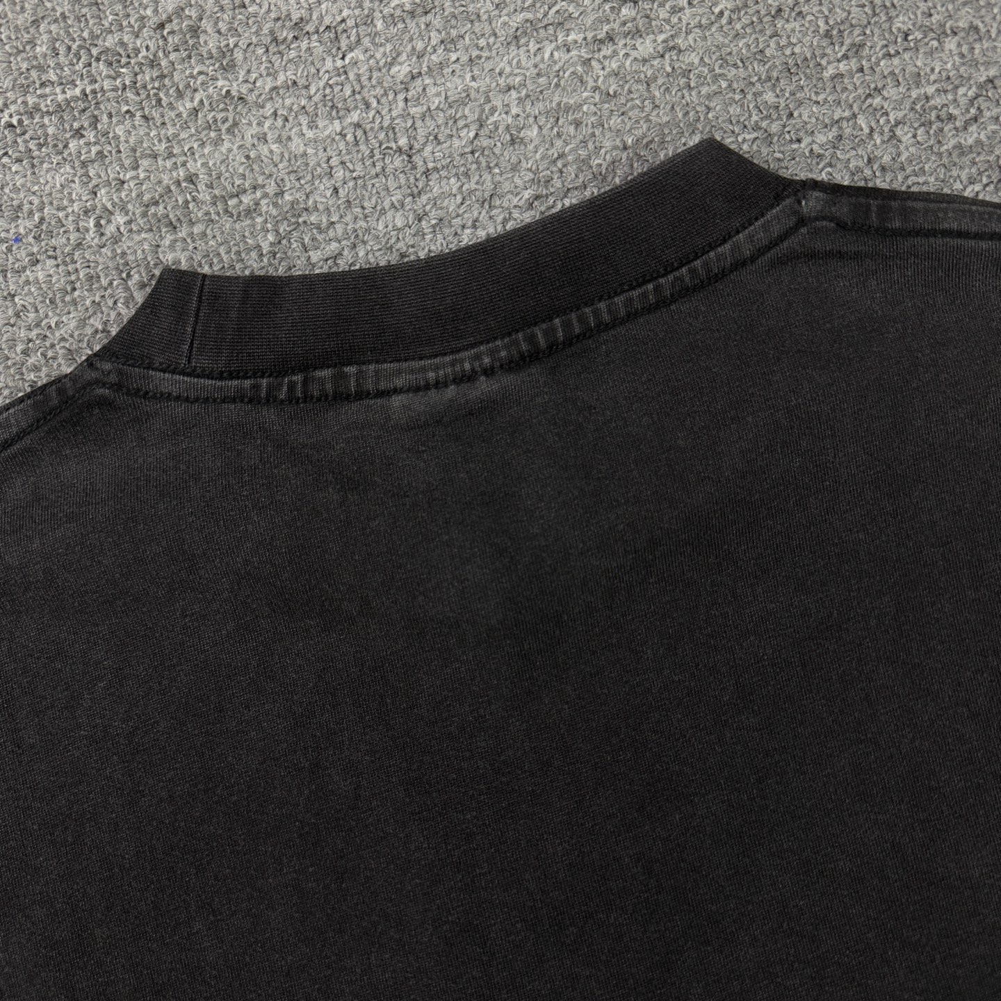 Balenciaga Balenciaga巴黎世家2025新款水洗款贴布绣logo 圆领短袖T恤